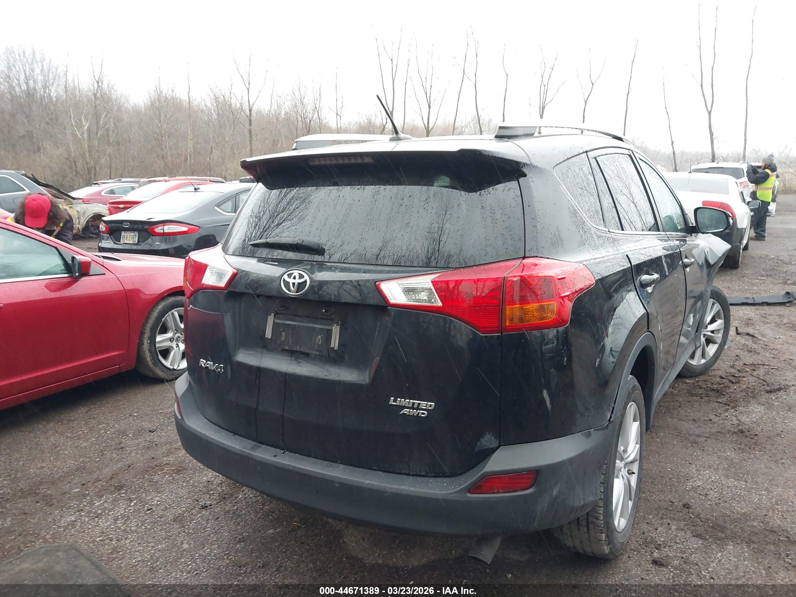 2014 Toyota Rav4 Limited Black vin: 2T3DFREVXEW206891