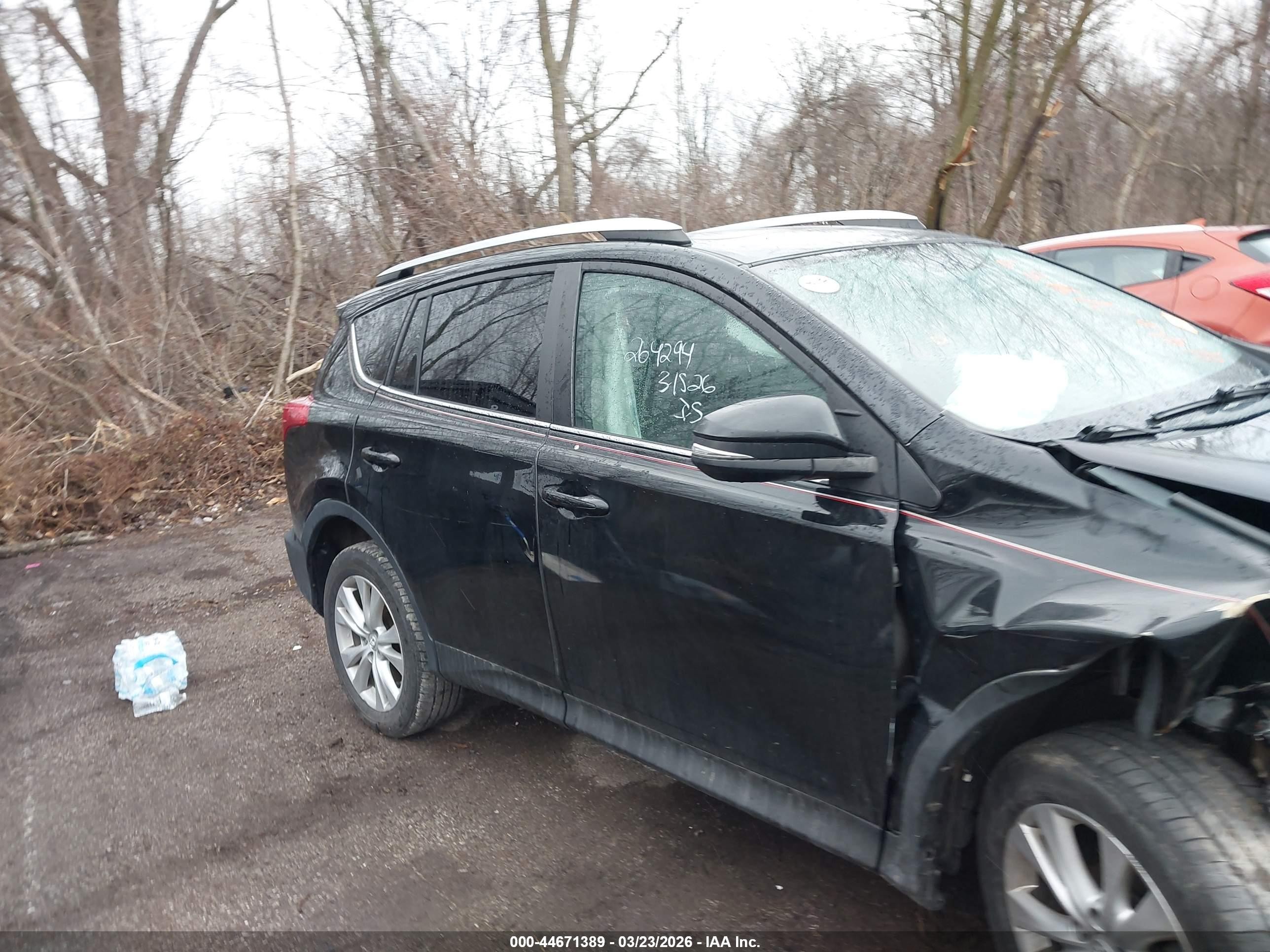 2014 Toyota Rav4 Limited Black vin: 2T3DFREVXEW206891