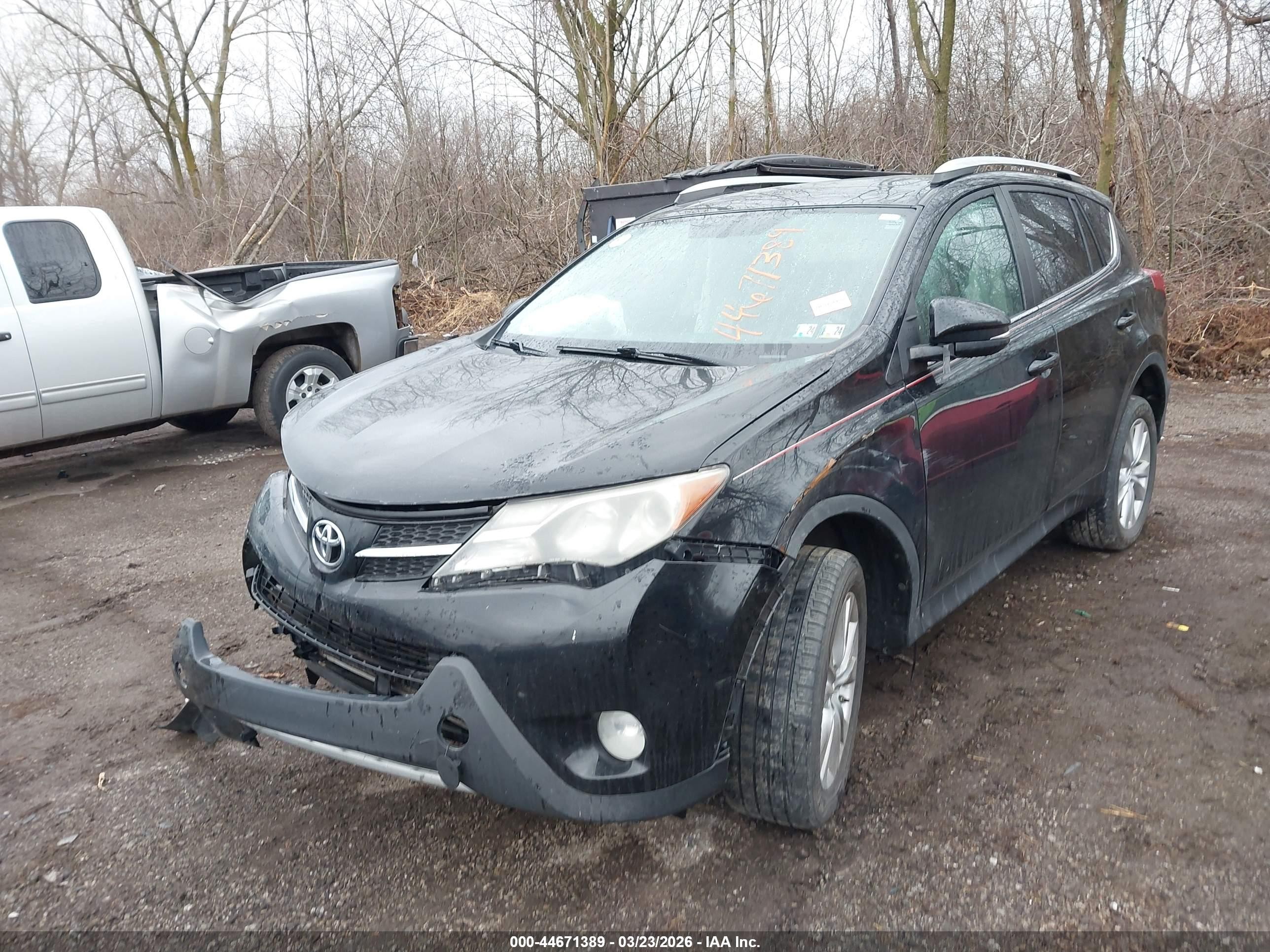 2014 Toyota Rav4 Limited Black vin: 2T3DFREVXEW206891
