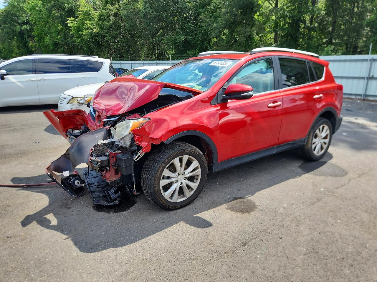2015 Toyota Rav4 Limited Red vin: 2T3DFREVXFW244624