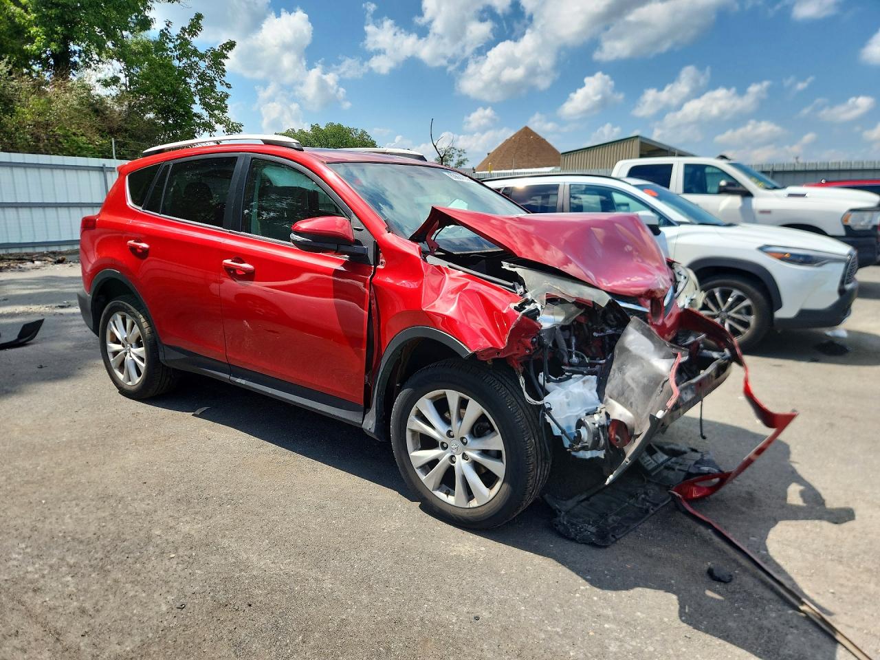 2015 Toyota Rav4 Limited Red vin: 2T3DFREVXFW244624