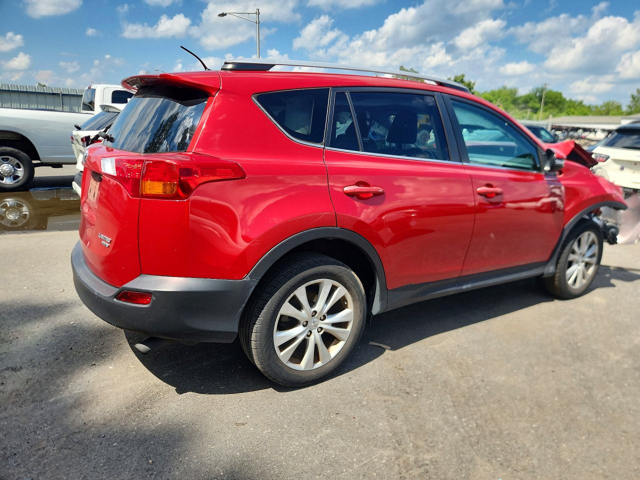 2015 Toyota Rav4 Limited Red vin: 2T3DFREVXFW244624