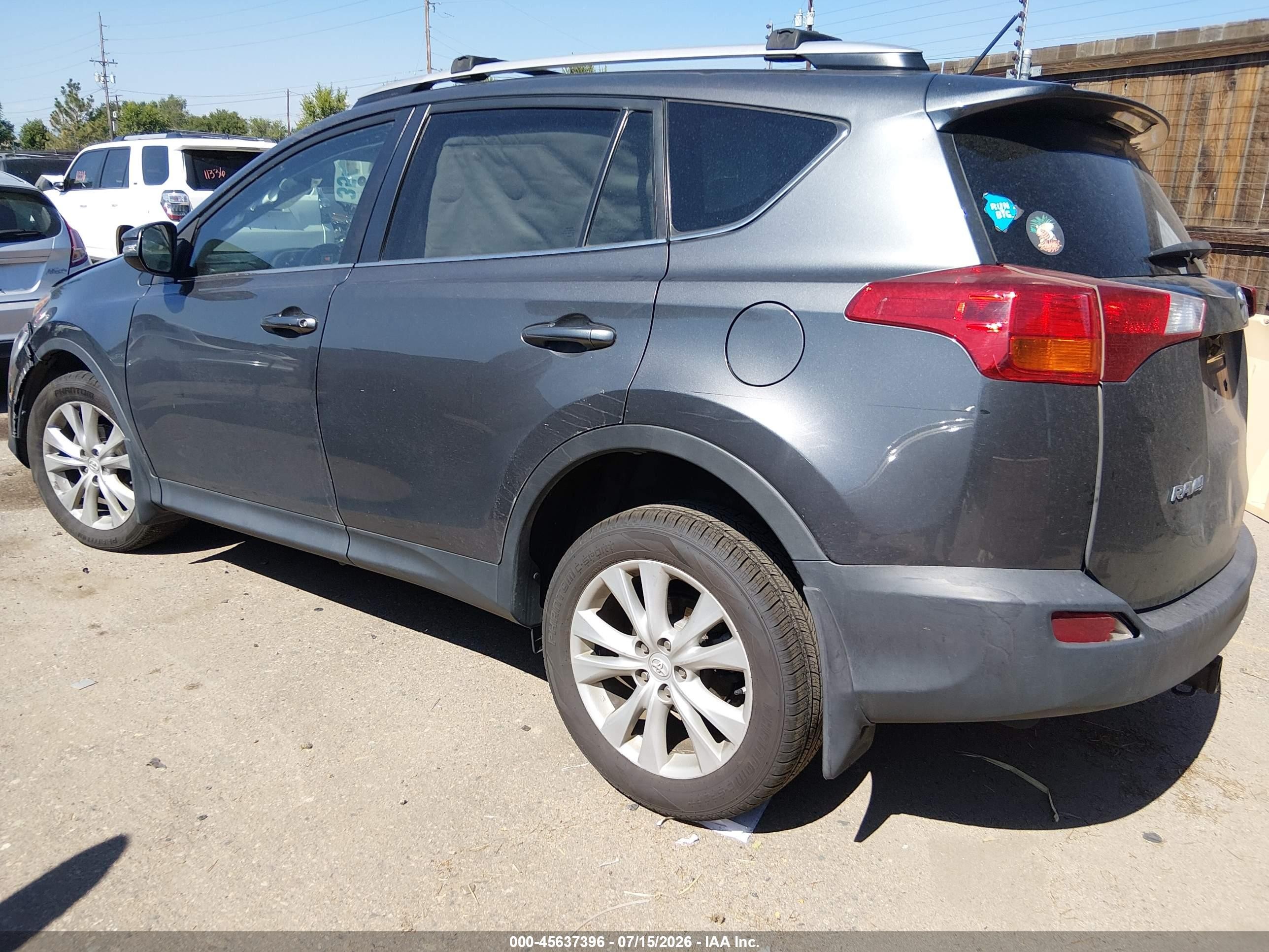2015 Toyota Rav4 Limited Gray vin: 2T3DFREVXFW245725
