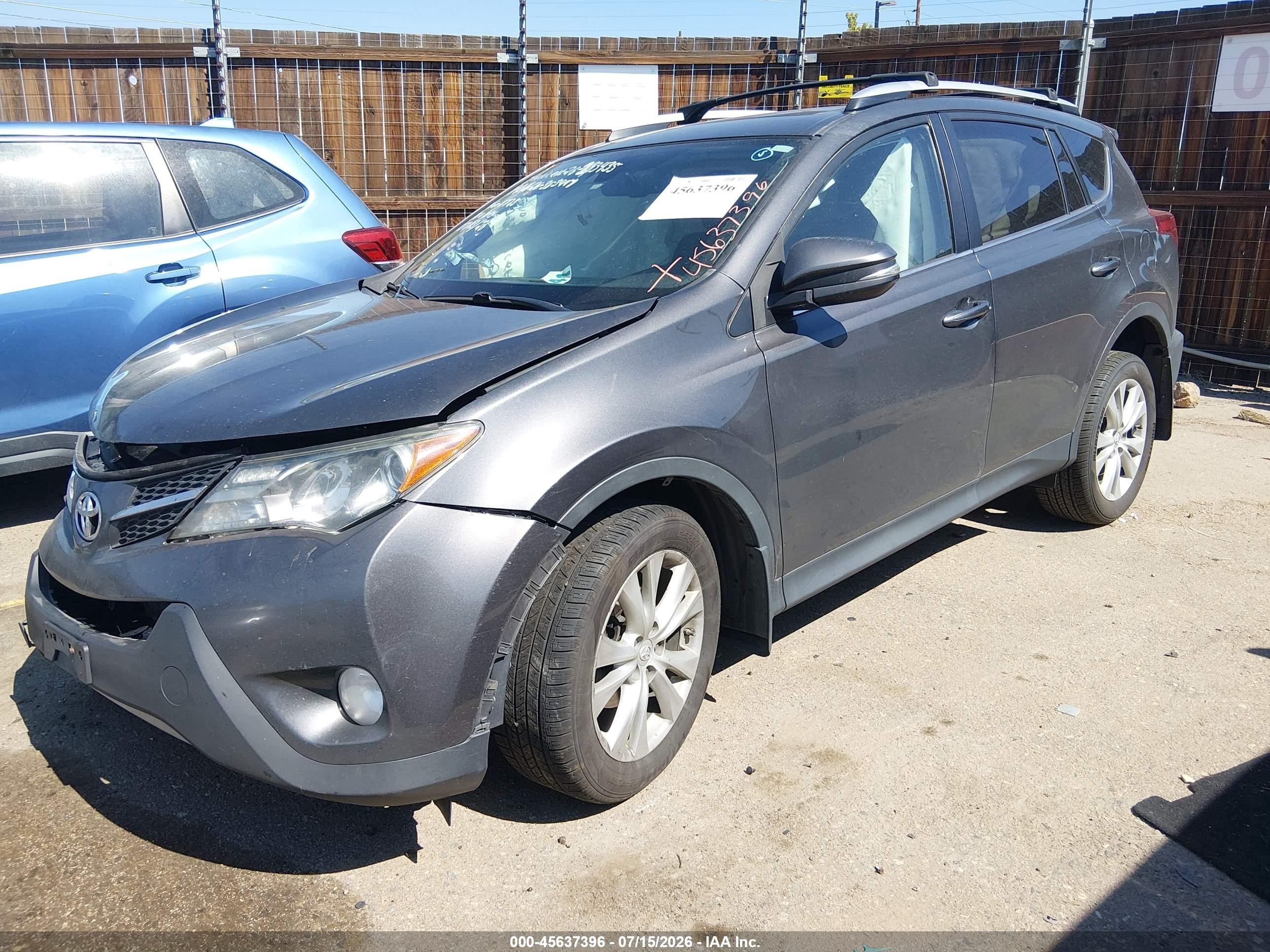 2015 Toyota Rav4 Limited Gray vin: 2T3DFREVXFW245725