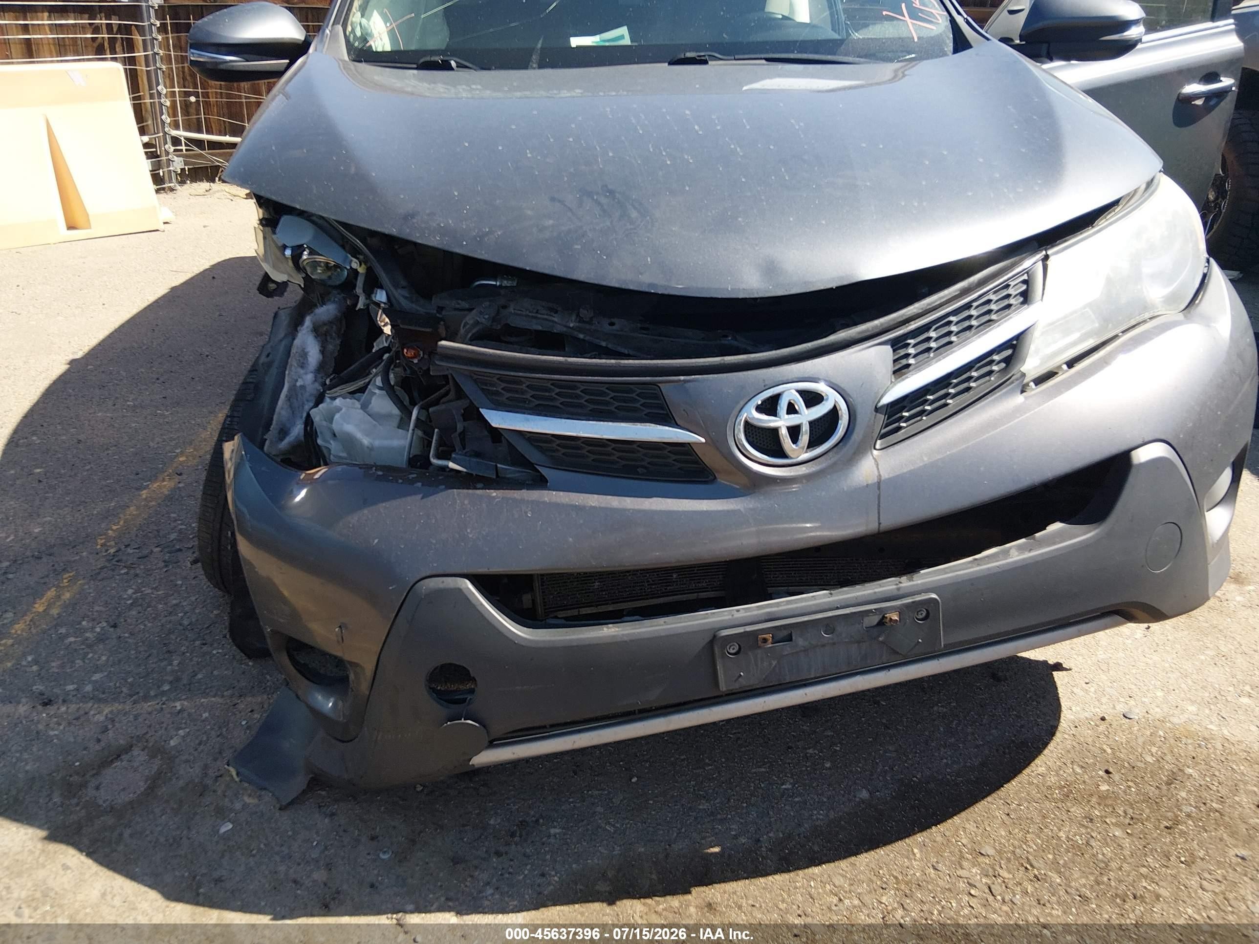 2015 Toyota Rav4 Limited Gray vin: 2T3DFREVXFW245725
