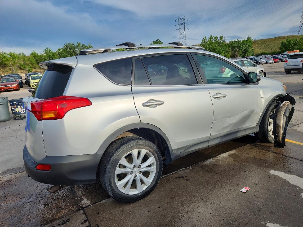 2015 Toyota Rav4 Limited Silver vin: 2T3DFREVXFW292320
