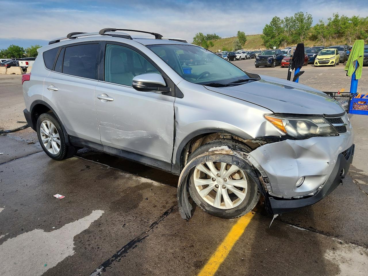 2015 Toyota Rav4 Limited Silver vin: 2T3DFREVXFW292320