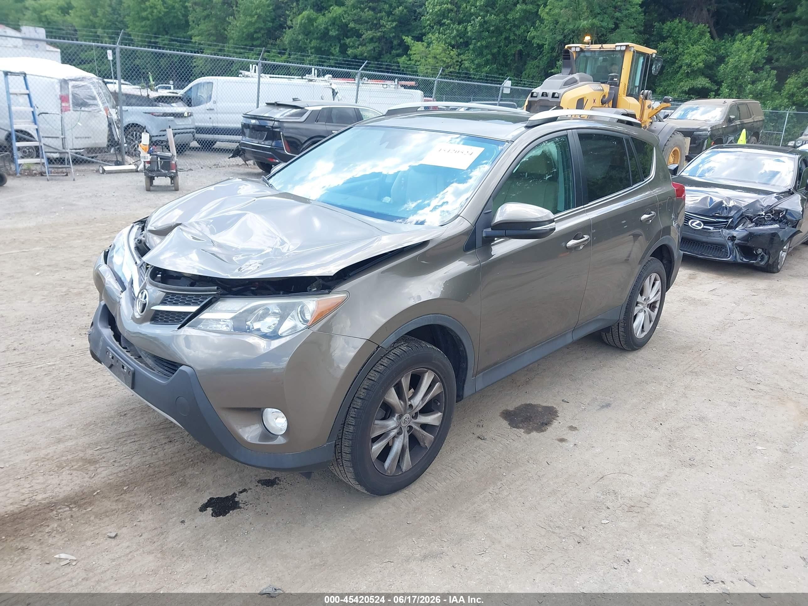 2015 Toyota Rav4 Limited Gray vin: 2T3DFREVXFW308760