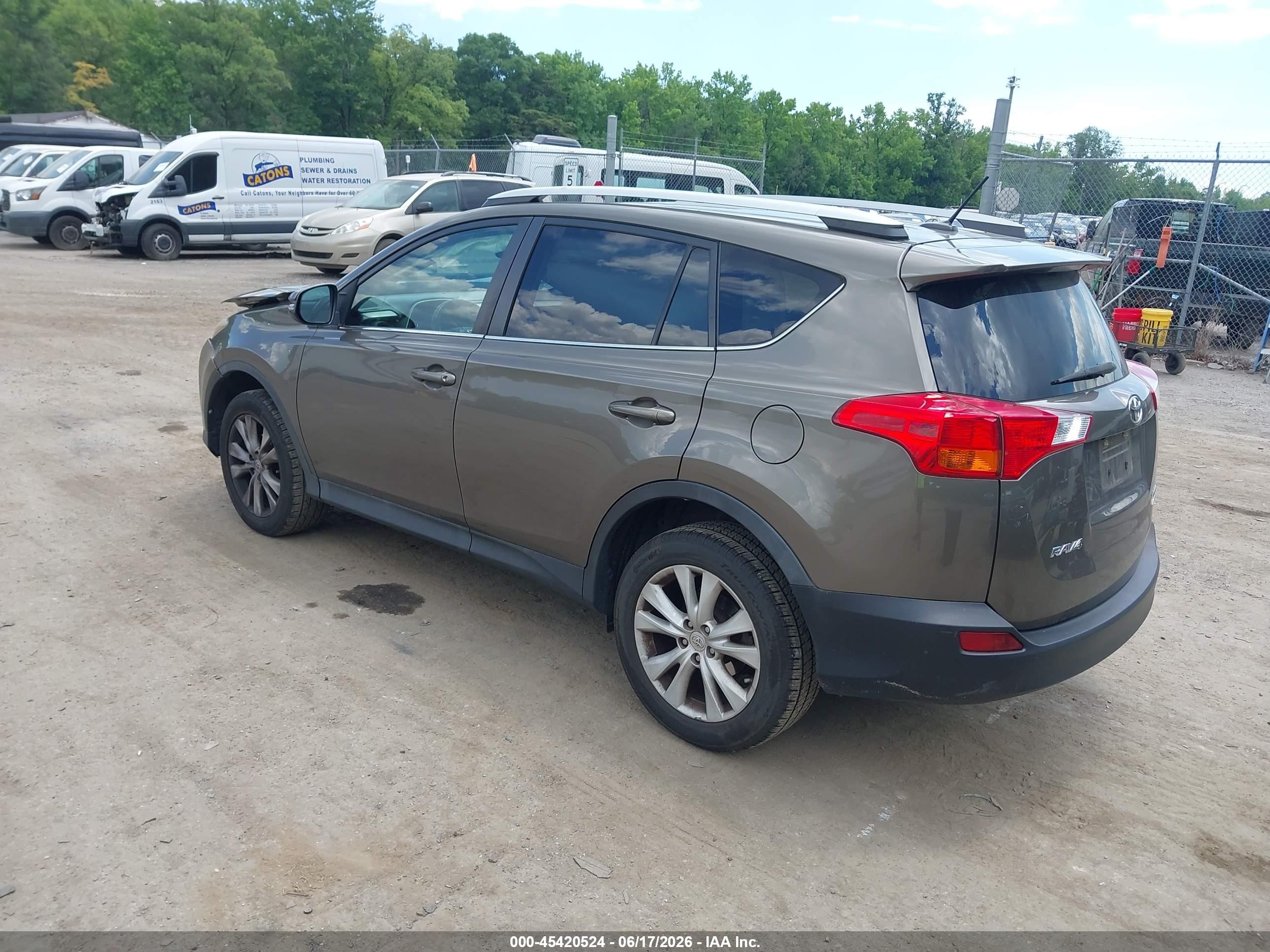 2015 Toyota Rav4 Limited Gray vin: 2T3DFREVXFW308760
