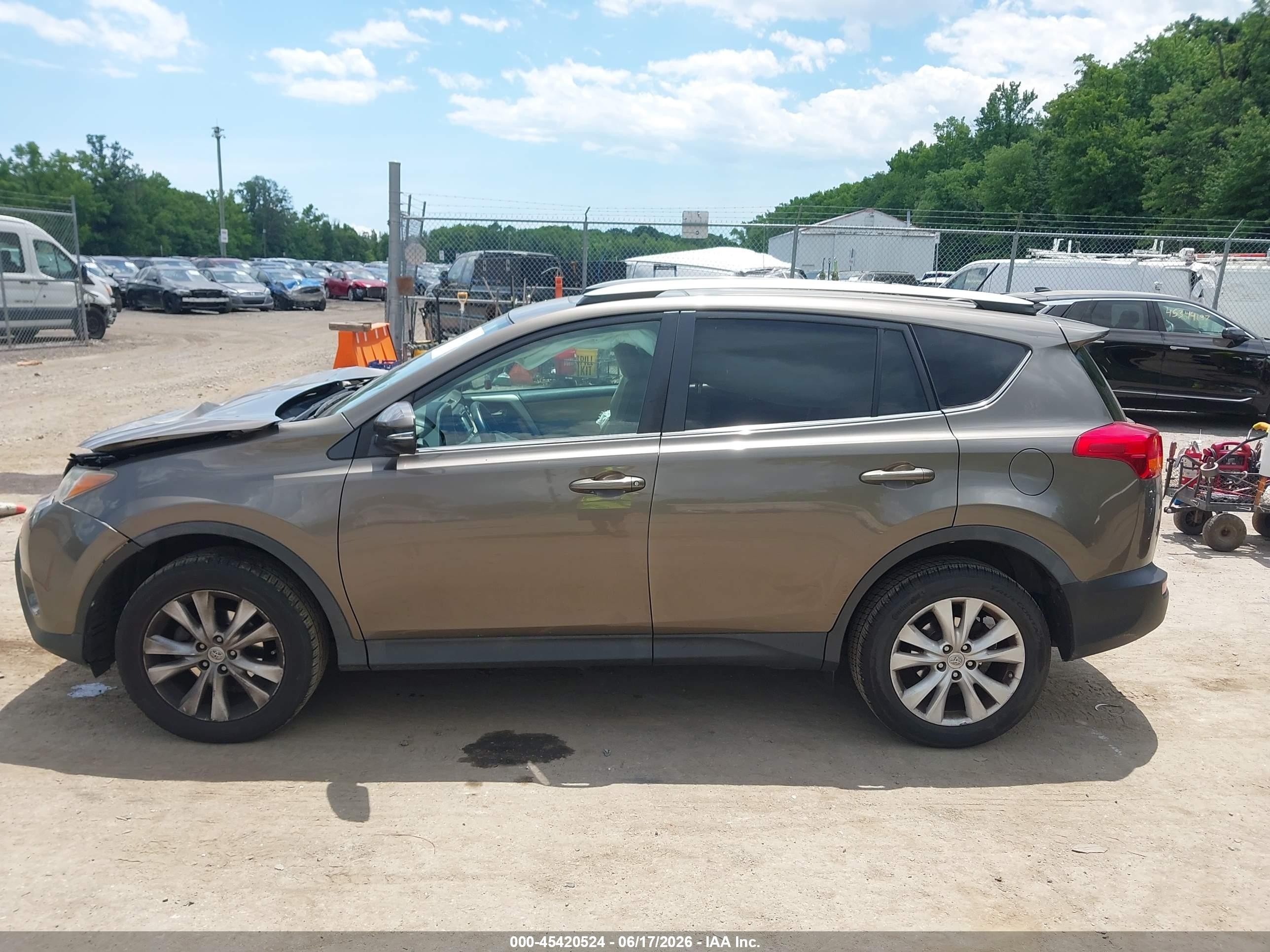 2015 Toyota Rav4 Limited Gray vin: 2T3DFREVXFW308760