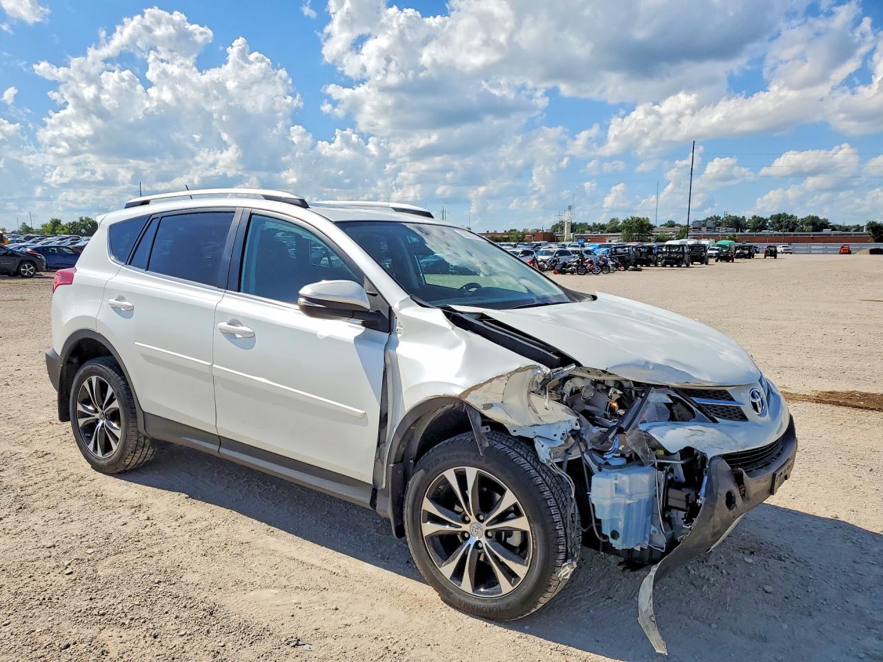 2015 Toyota Rav4 Limited White vin: 2T3DFREVXFW347557