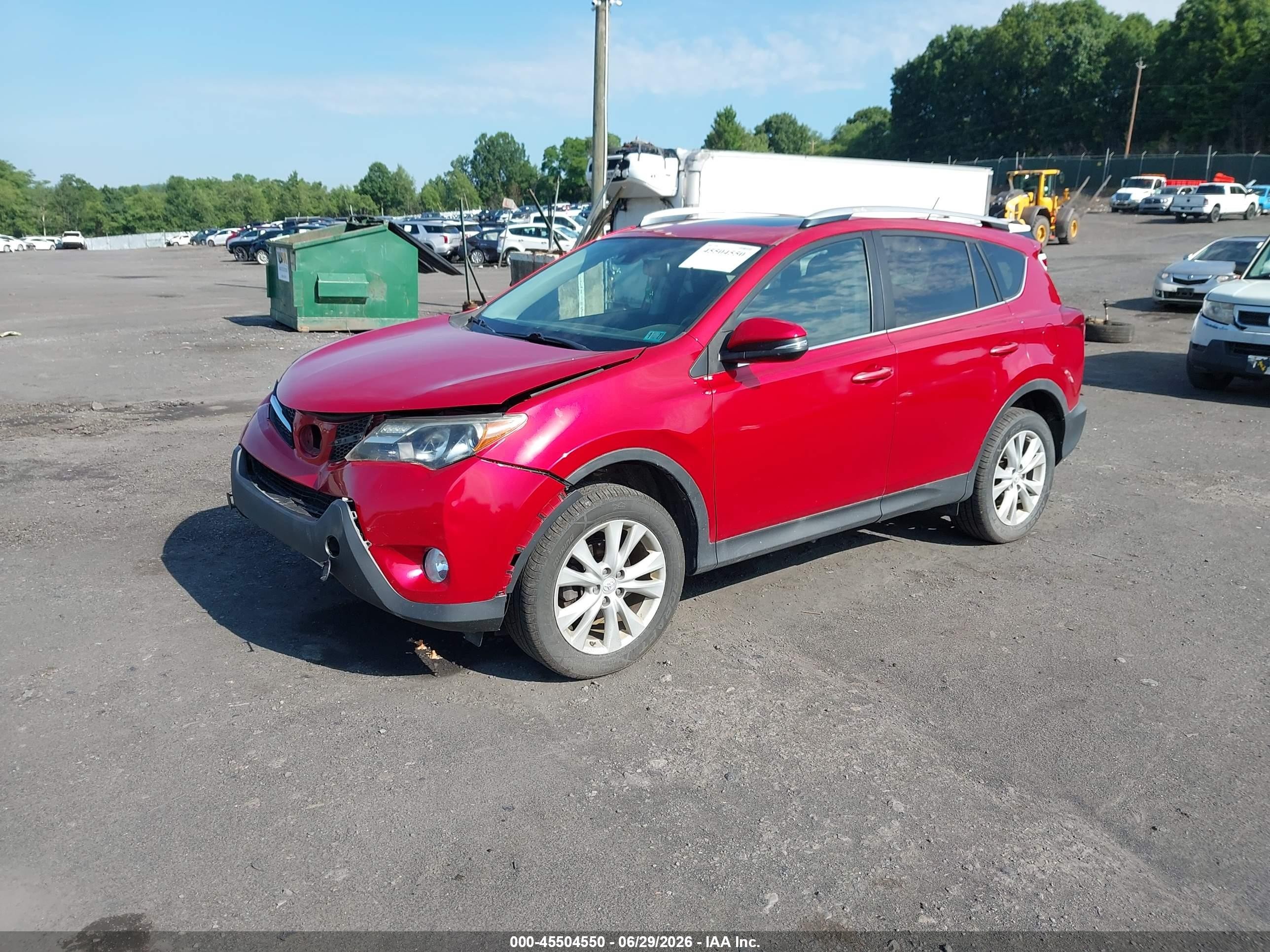 2015 Toyota Rav4 Limited Red vin: 2T3DFREVXFW354167