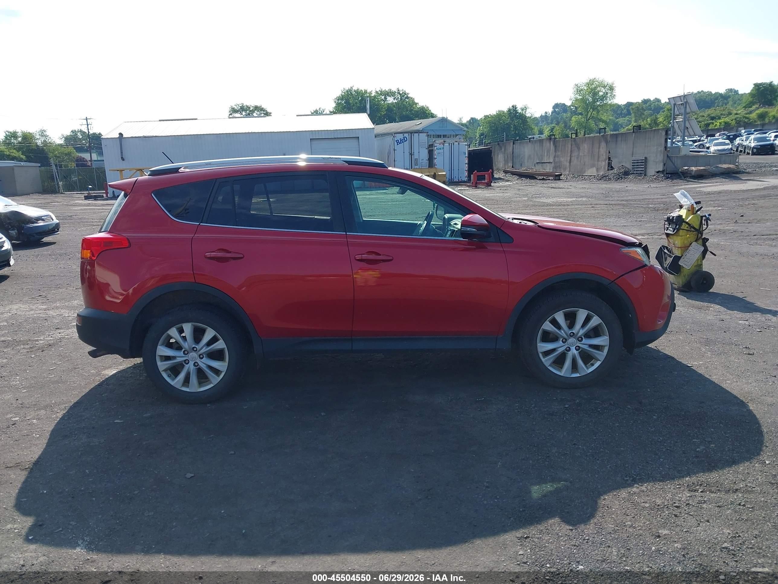 2015 Toyota Rav4 Limited Red vin: 2T3DFREVXFW354167