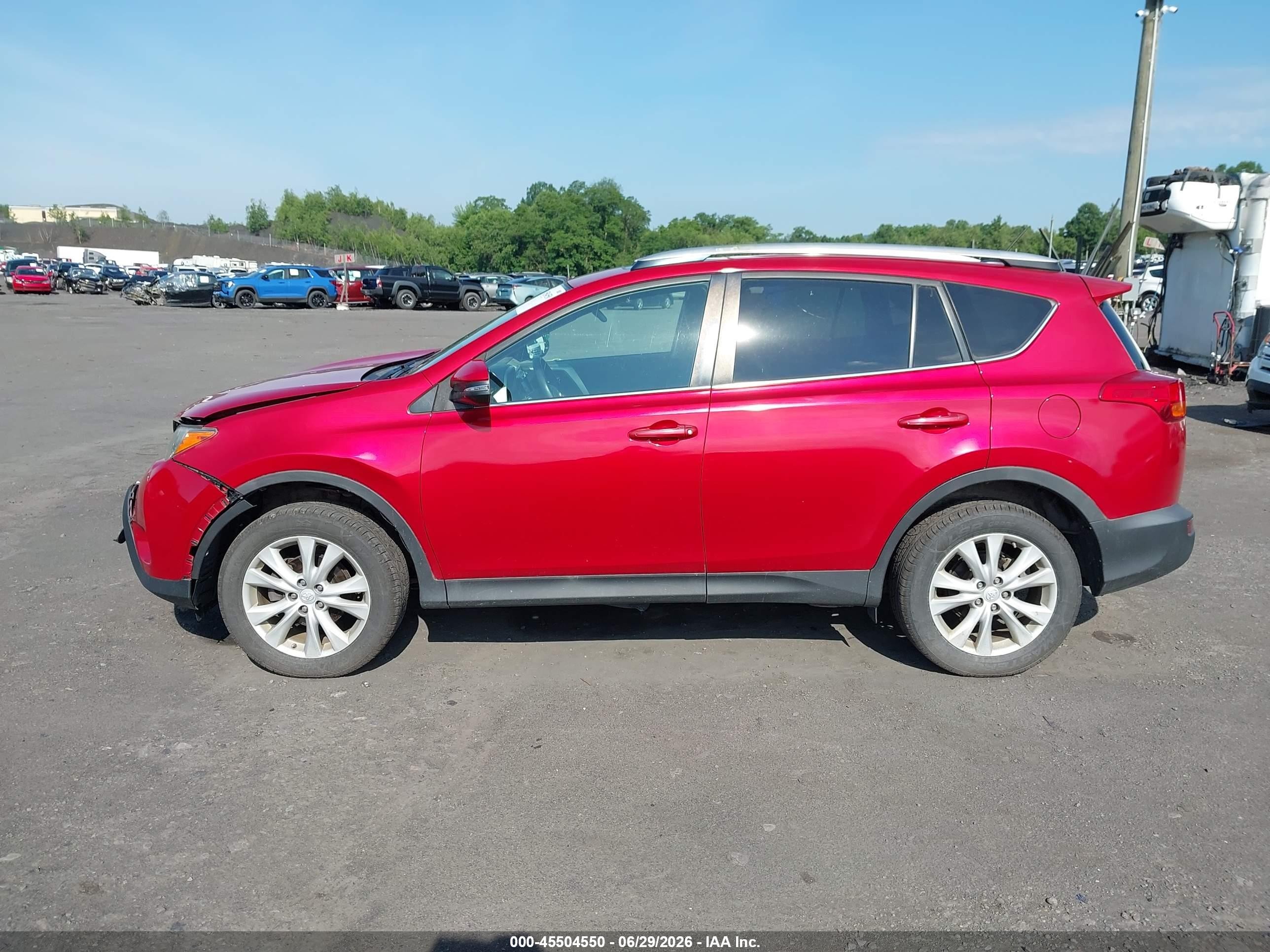 2015 Toyota Rav4 Limited Red vin: 2T3DFREVXFW354167