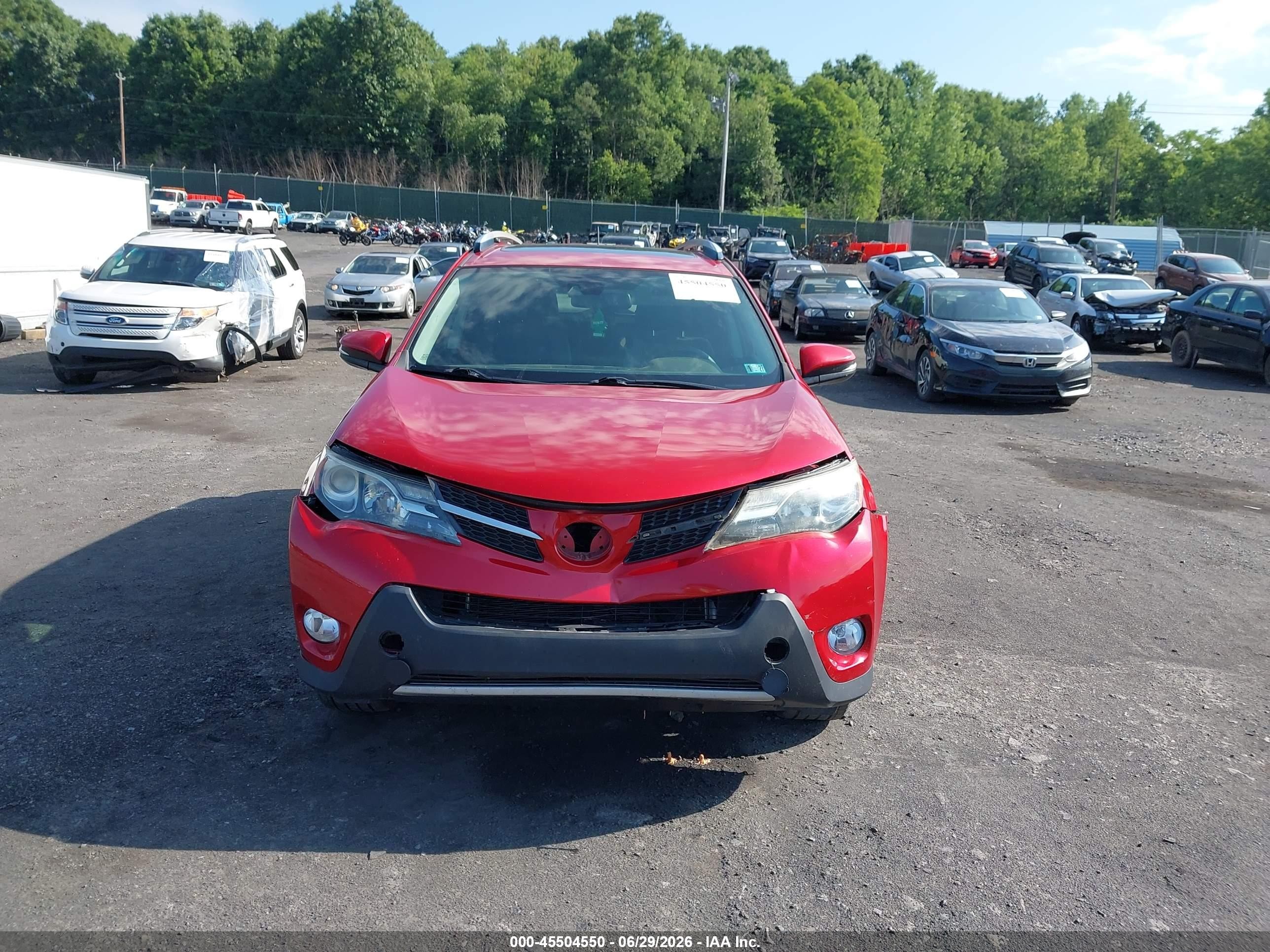 2015 Toyota Rav4 Limited Red vin: 2T3DFREVXFW354167