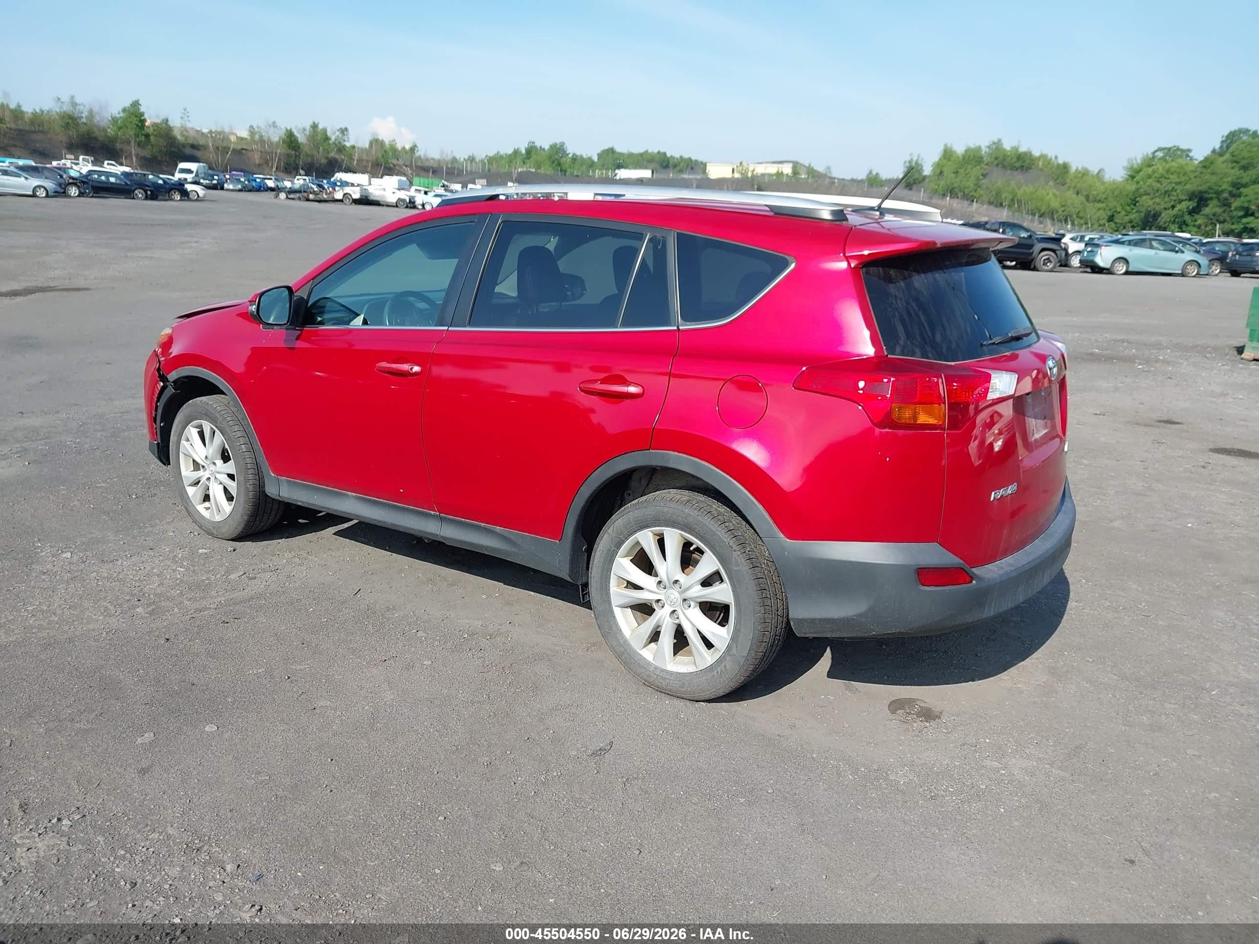 2015 Toyota Rav4 Limited Red vin: 2T3DFREVXFW354167