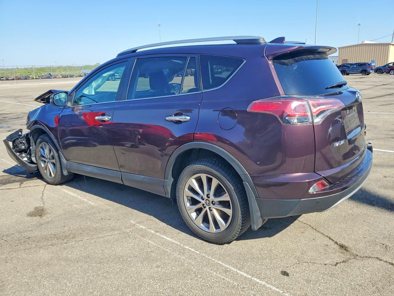 2017 Toyota Rav4 Limited Burgundy vin: 2T3DFREVXHW684183