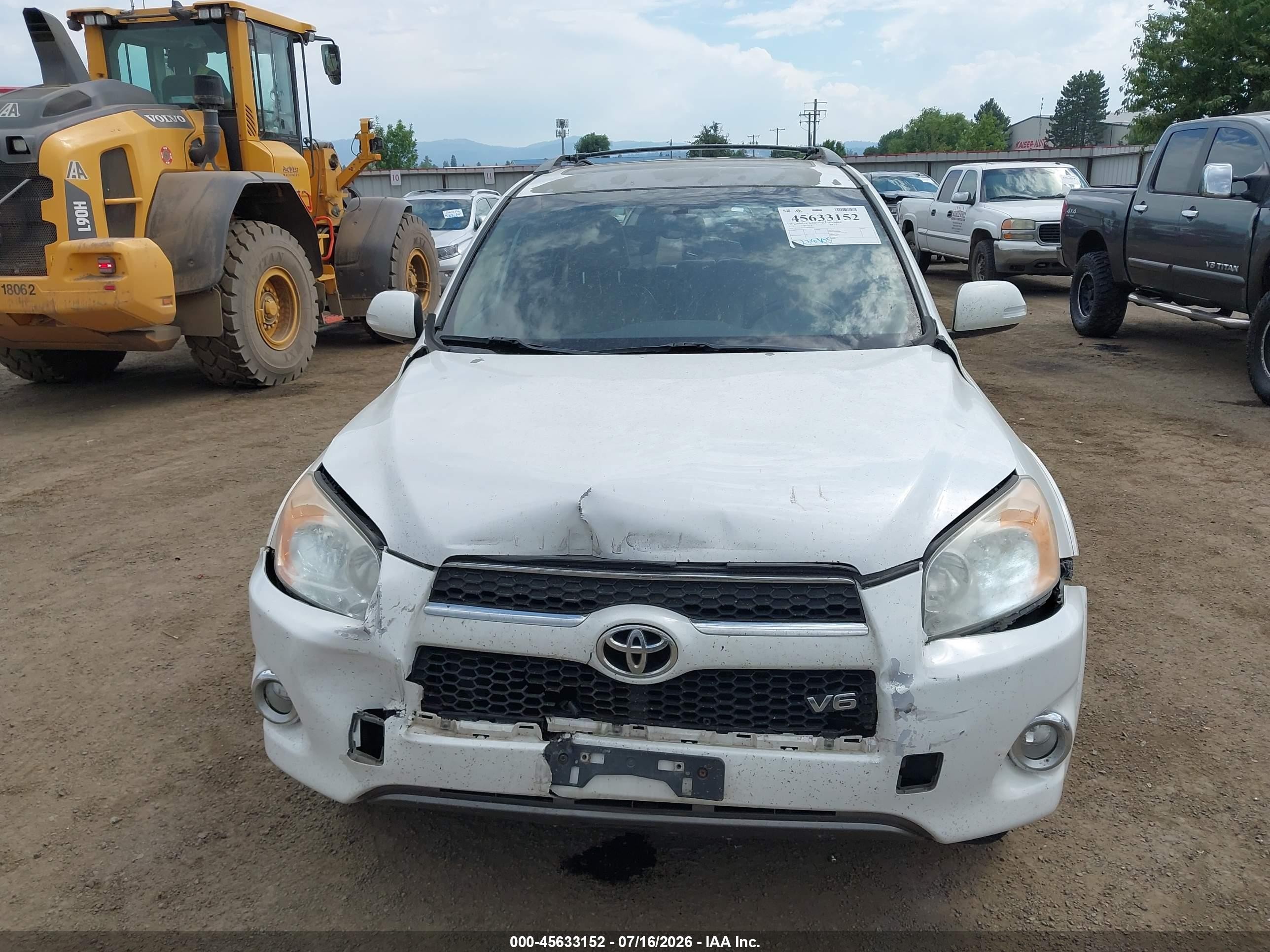 2010 Toyota Rav4 Limited V6 Белый vin: 2T3DK4DV0AW021050