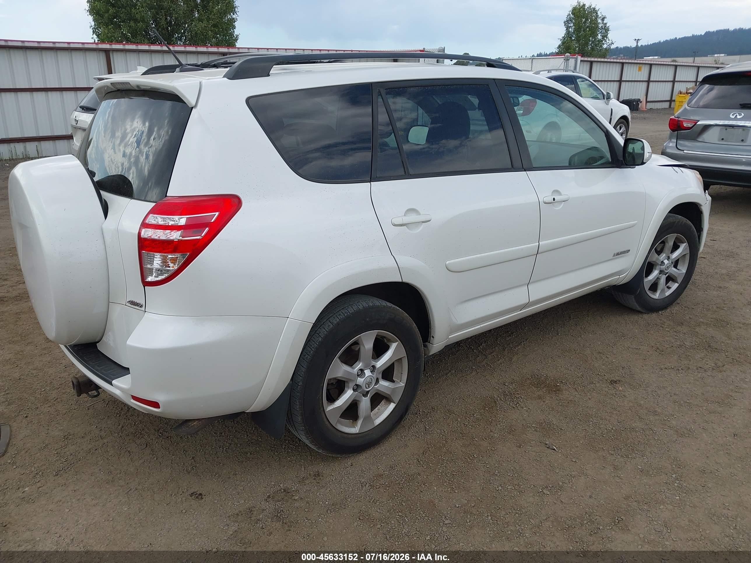 2010 Toyota Rav4 Limited V6 Белый vin: 2T3DK4DV0AW021050
