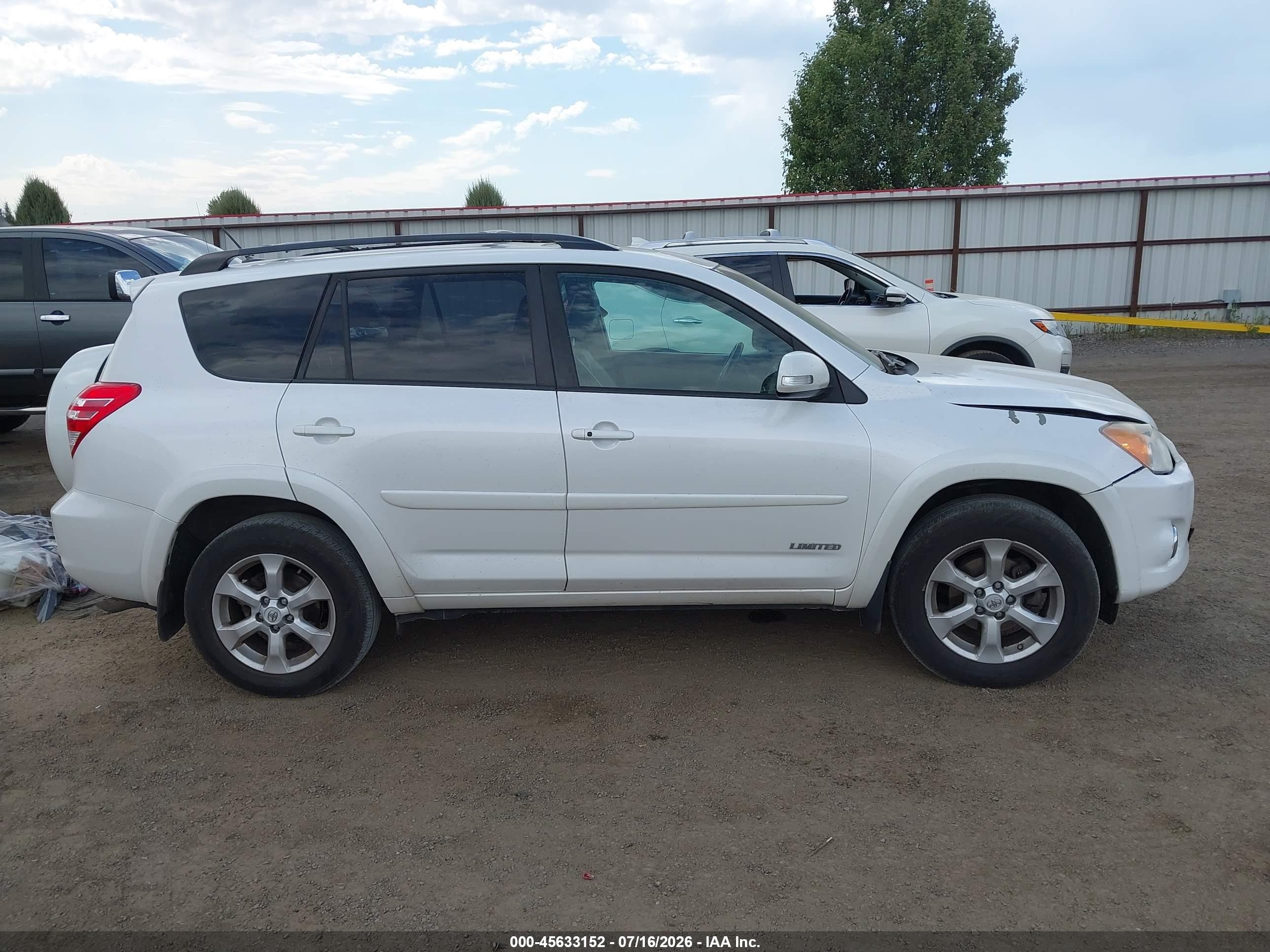 2010 Toyota Rav4 Limited V6 Белый vin: 2T3DK4DV0AW021050