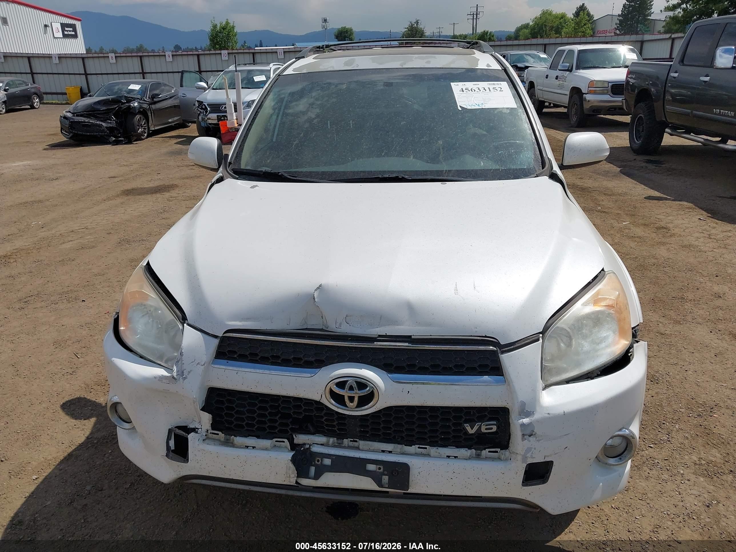 2010 Toyota Rav4 Limited V6 Белый vin: 2T3DK4DV0AW021050