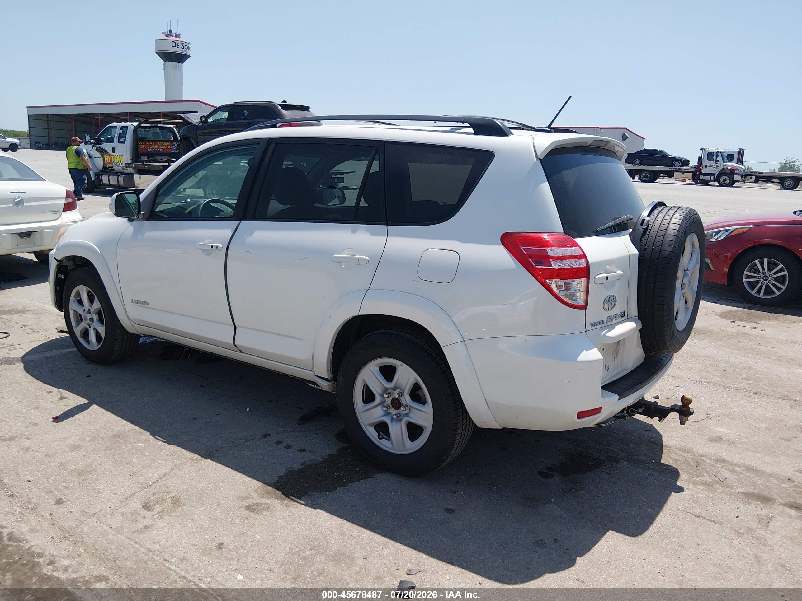 2010 Toyota Rav4 Limited V6 White vin: 2T3DK4DV0AW025163