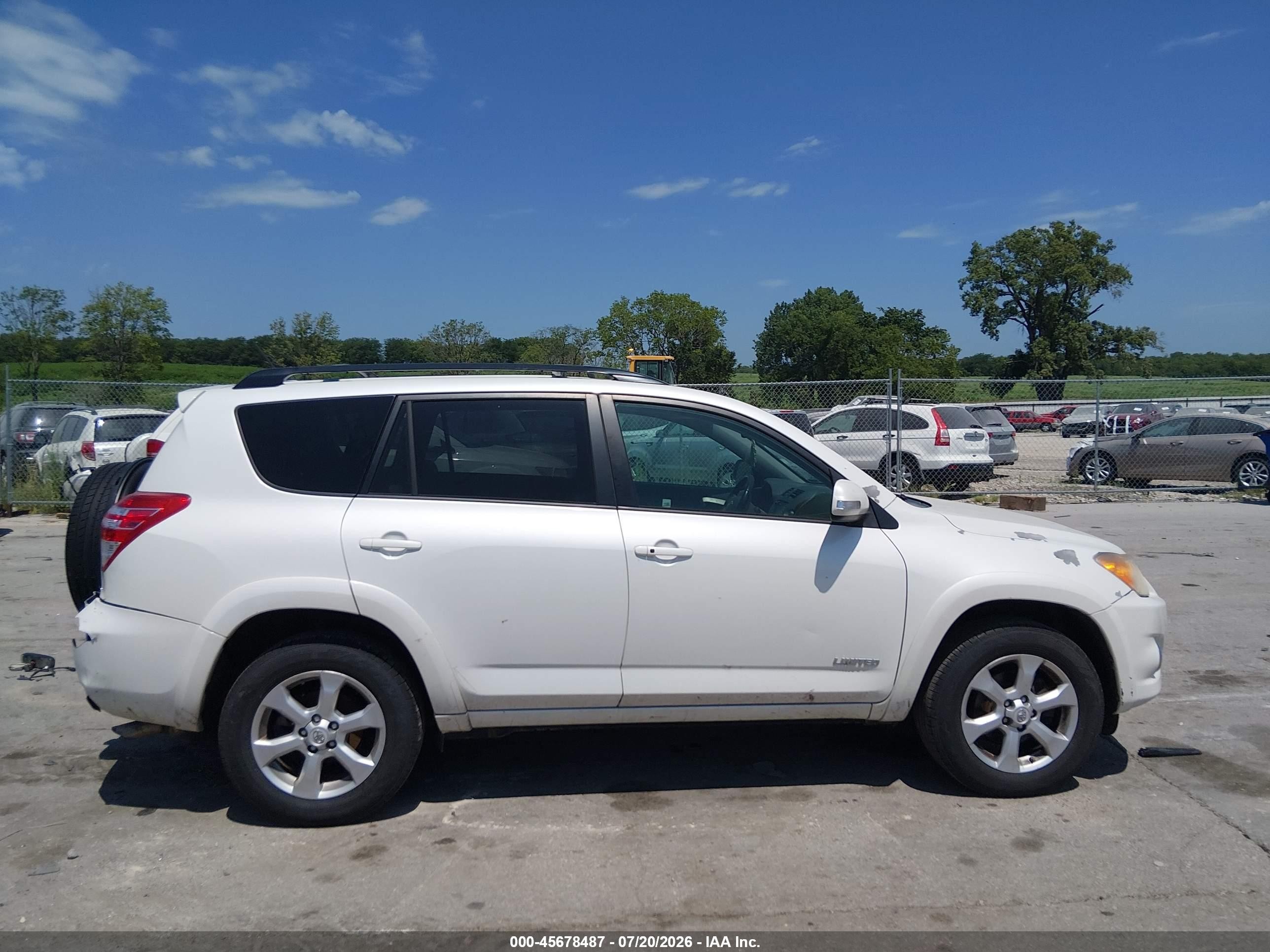 2010 Toyota Rav4 Limited V6 White vin: 2T3DK4DV0AW025163