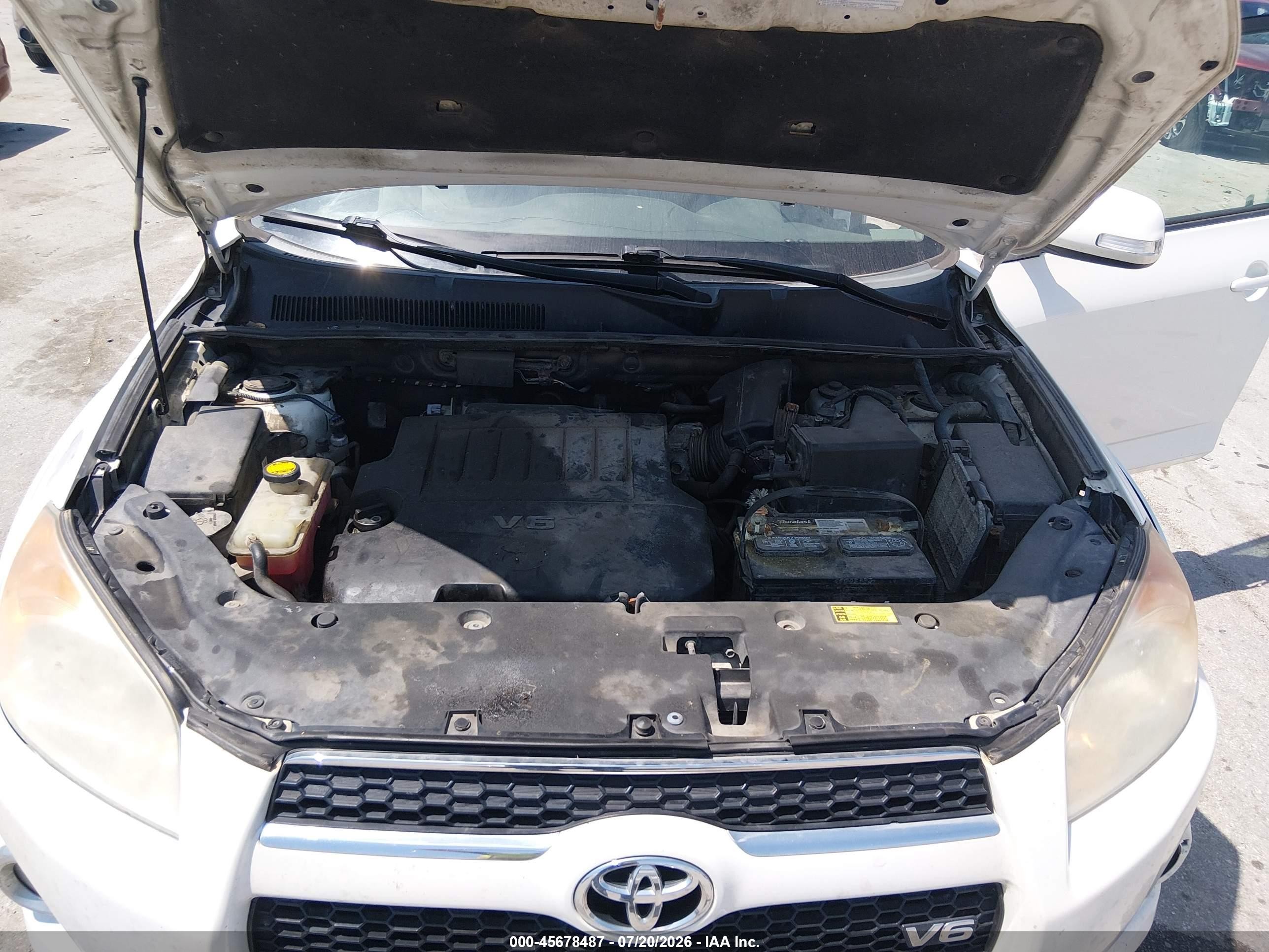 2010 Toyota Rav4 Limited V6 White vin: 2T3DK4DV0AW025163