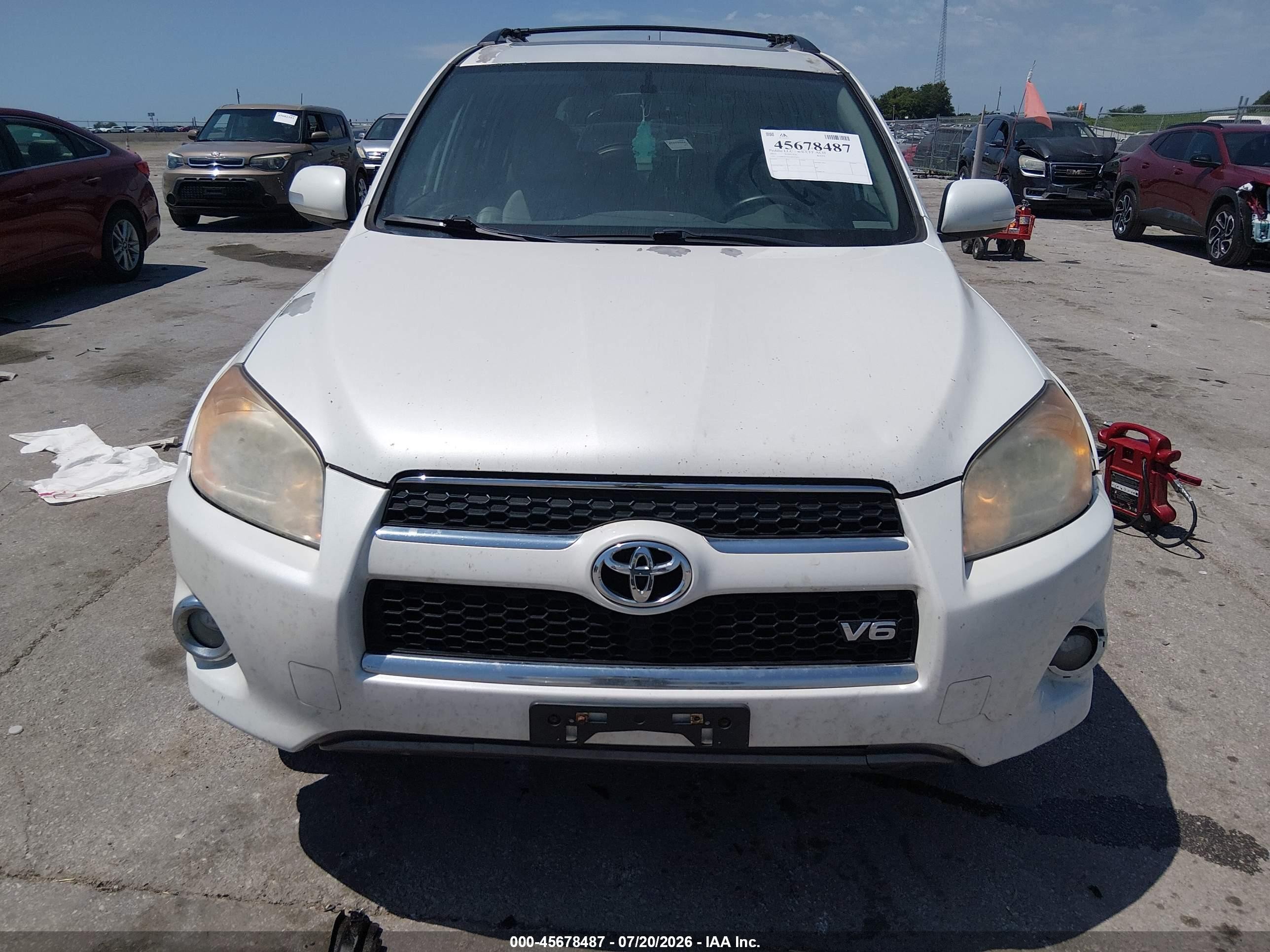 2010 Toyota Rav4 Limited V6 White vin: 2T3DK4DV0AW025163