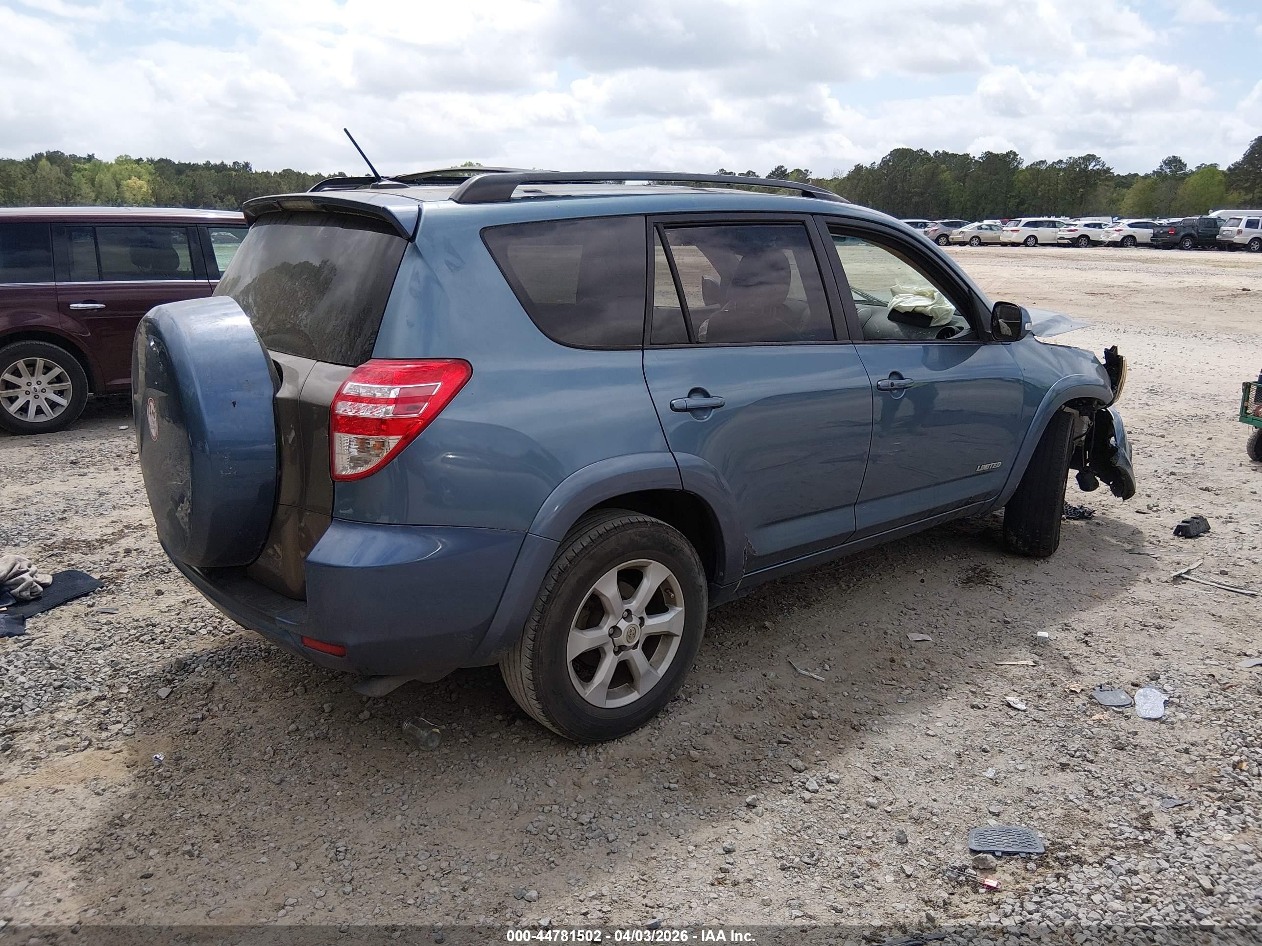 2010 Toyota Rav4 Limited V6 Blue vin: 2T3DK4DV0AW029326