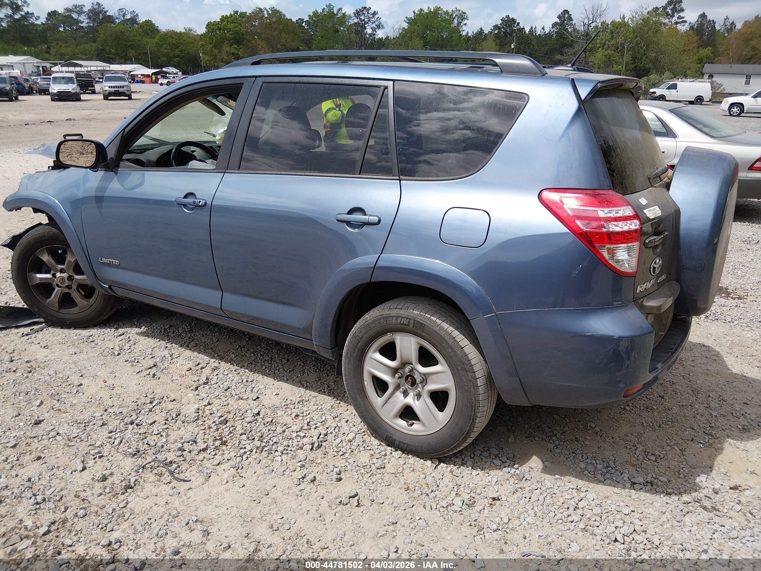 2010 Toyota Rav4 Limited V6 Blue vin: 2T3DK4DV0AW029326