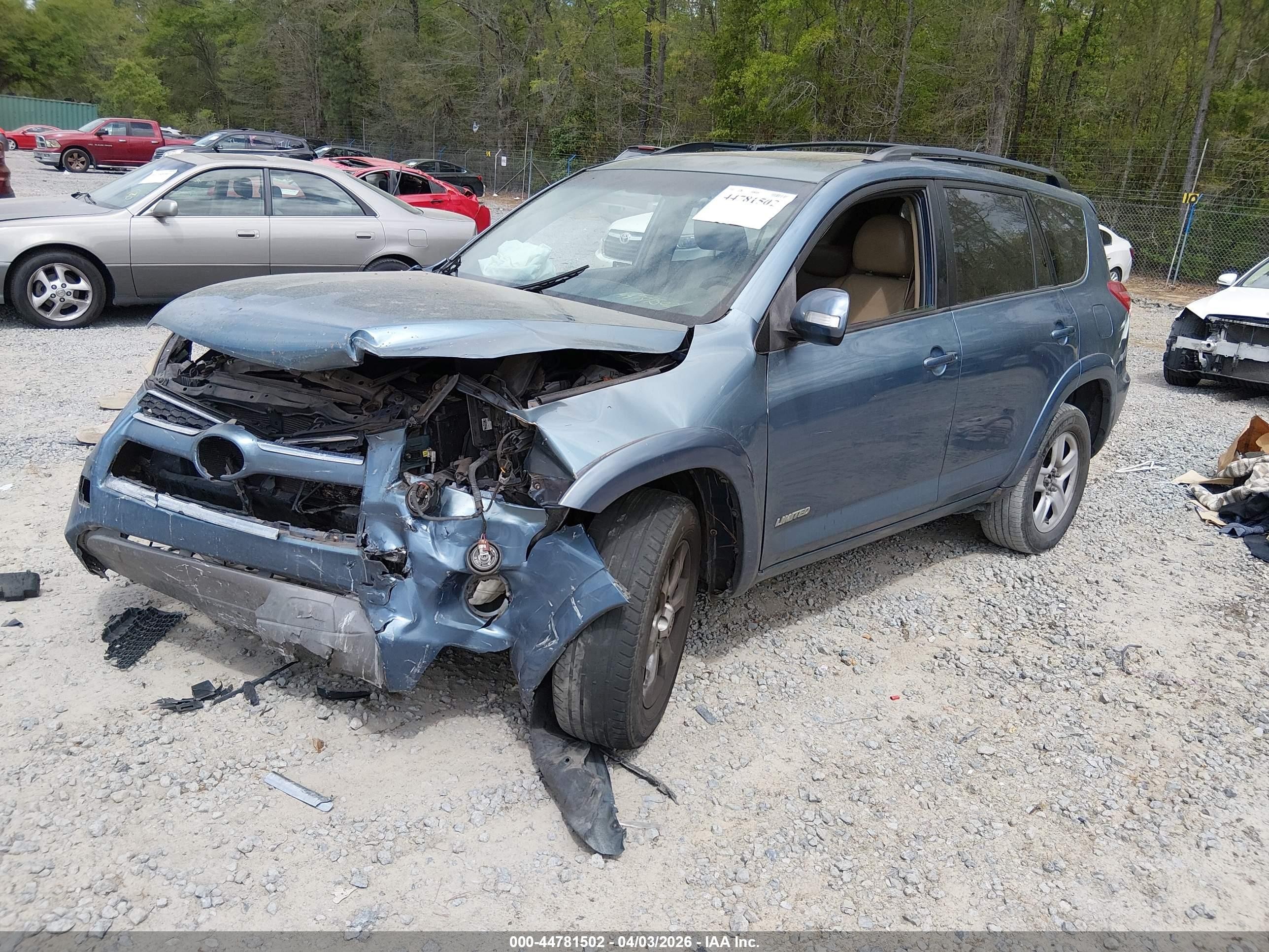 2010 Toyota Rav4 Limited V6 Blue vin: 2T3DK4DV0AW029326