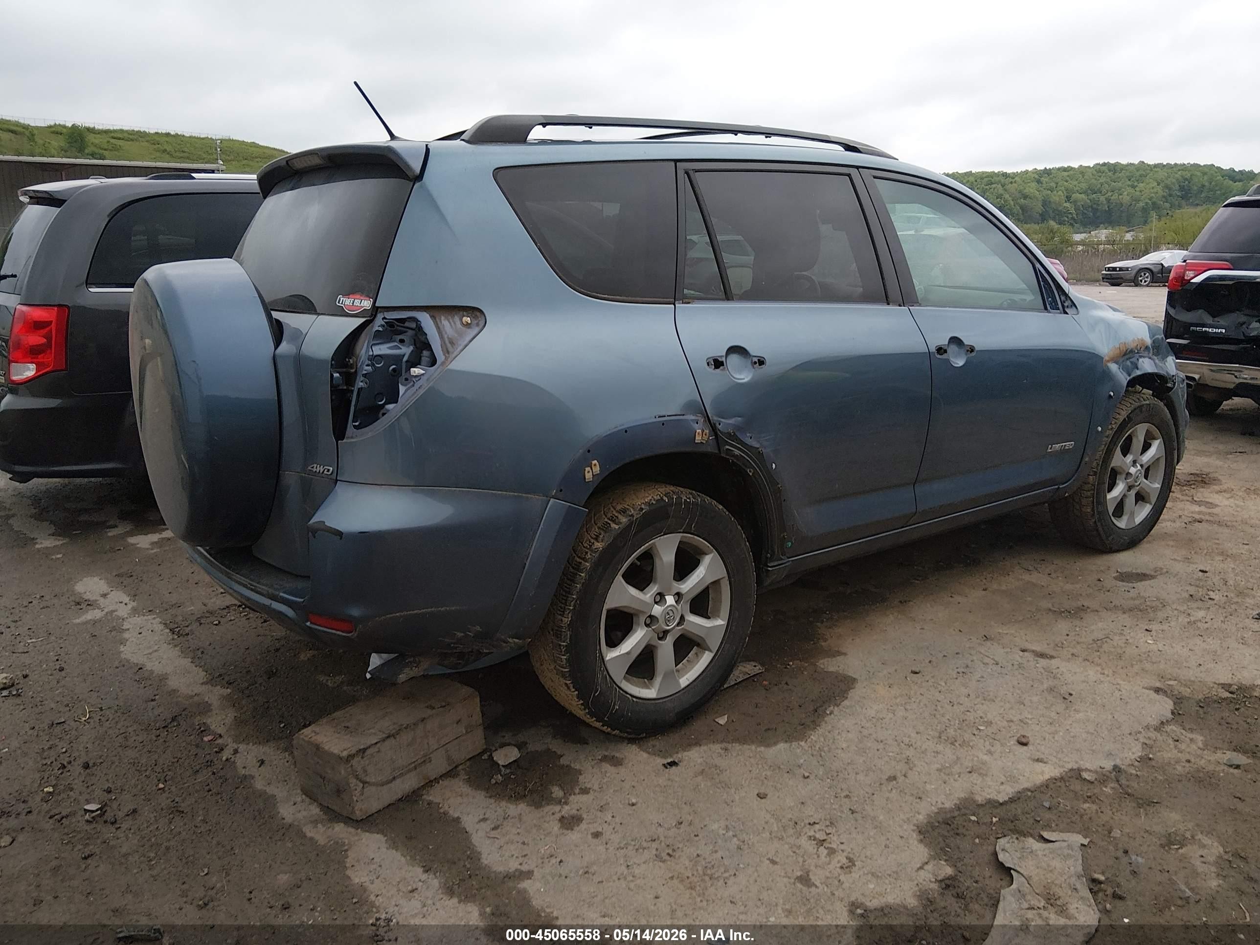 2011 Toyota Rav4 Limited V6 Blue vin: 2T3DK4DV0BW054034