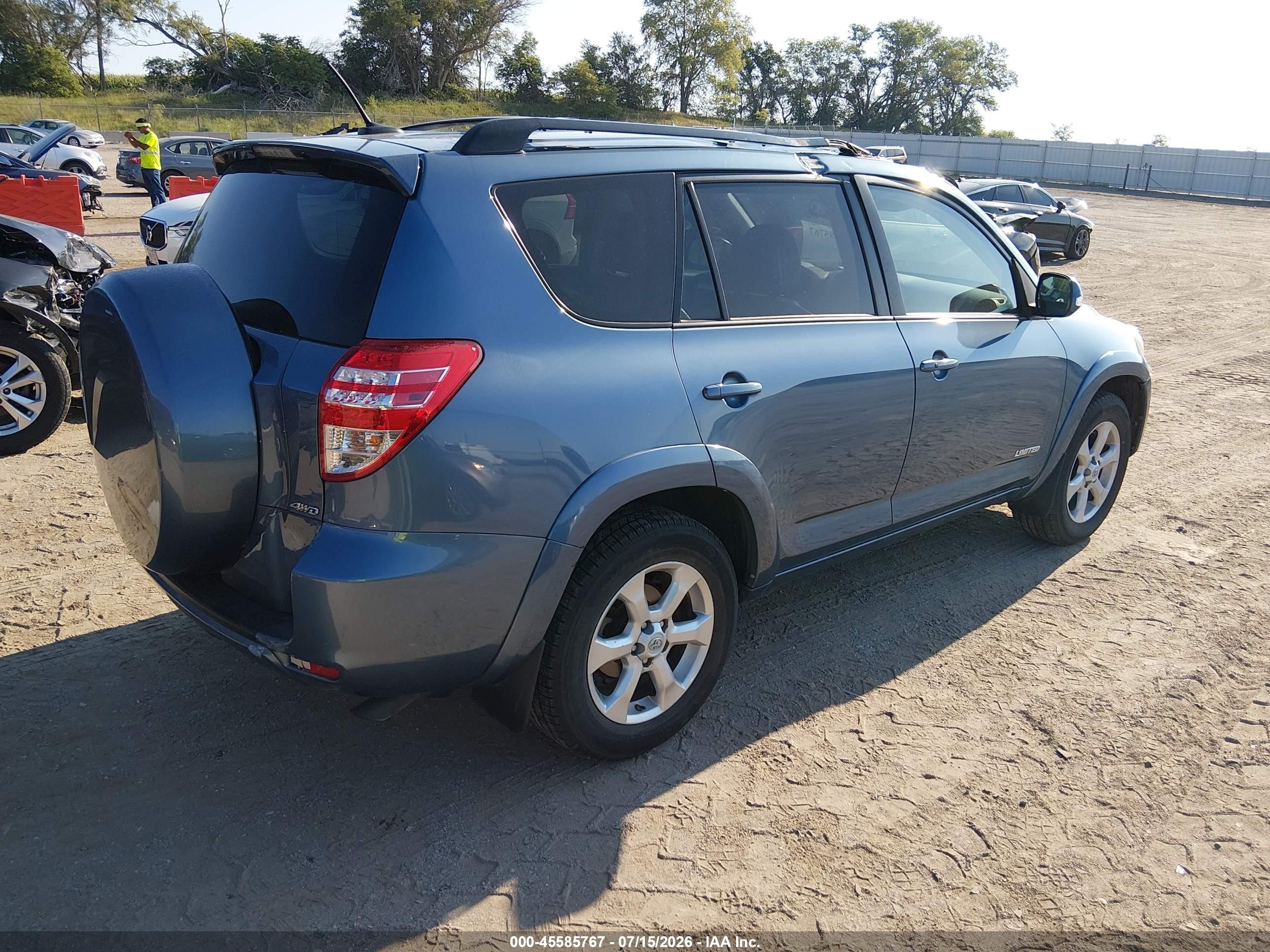 2012 Toyota Rav4 Limited V6 Синий vin: 2T3DK4DV0CW073328
