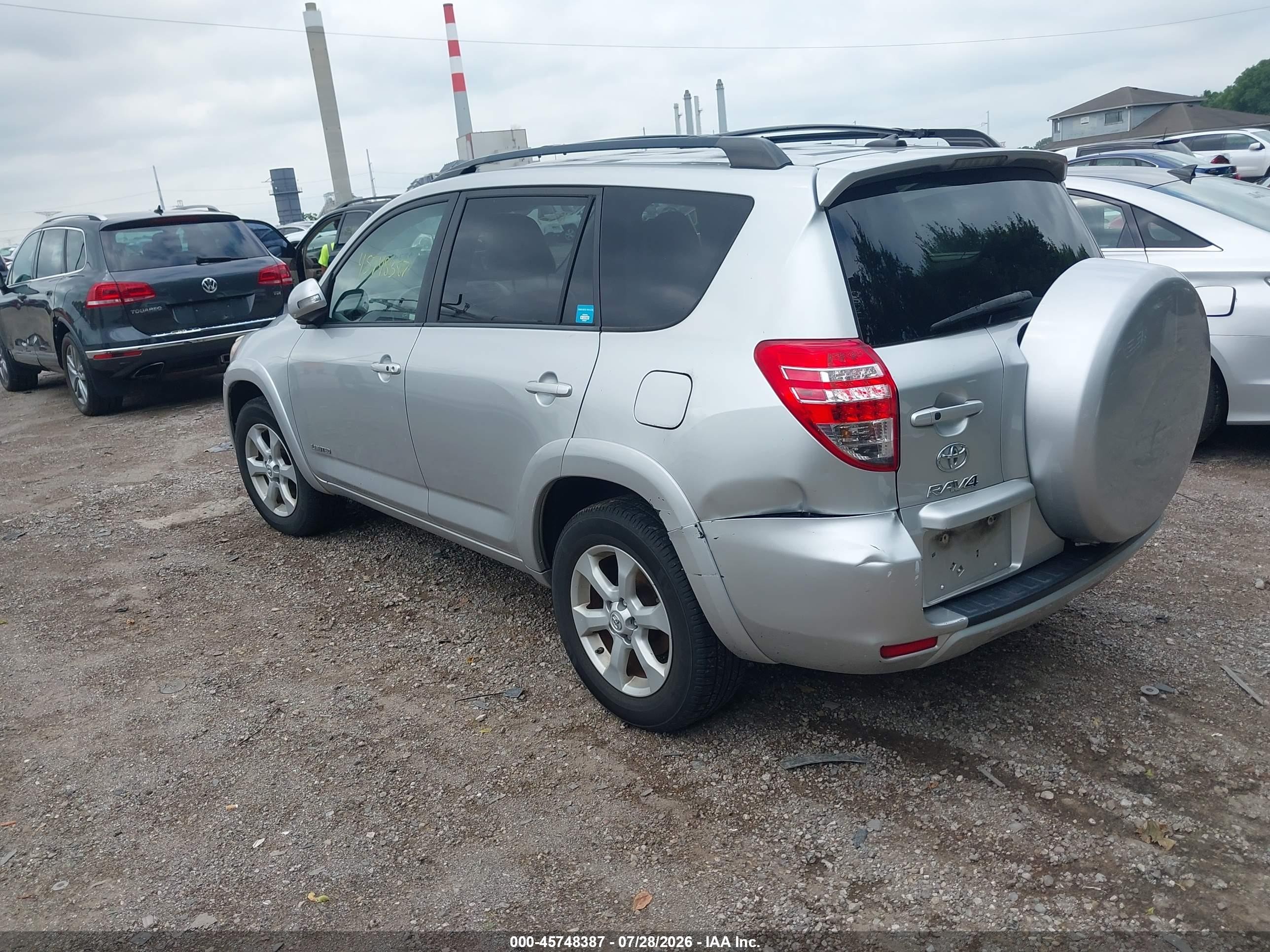2012 Toyota Rav4 Limited V6 Silver vin: 2T3DK4DV0CW088878