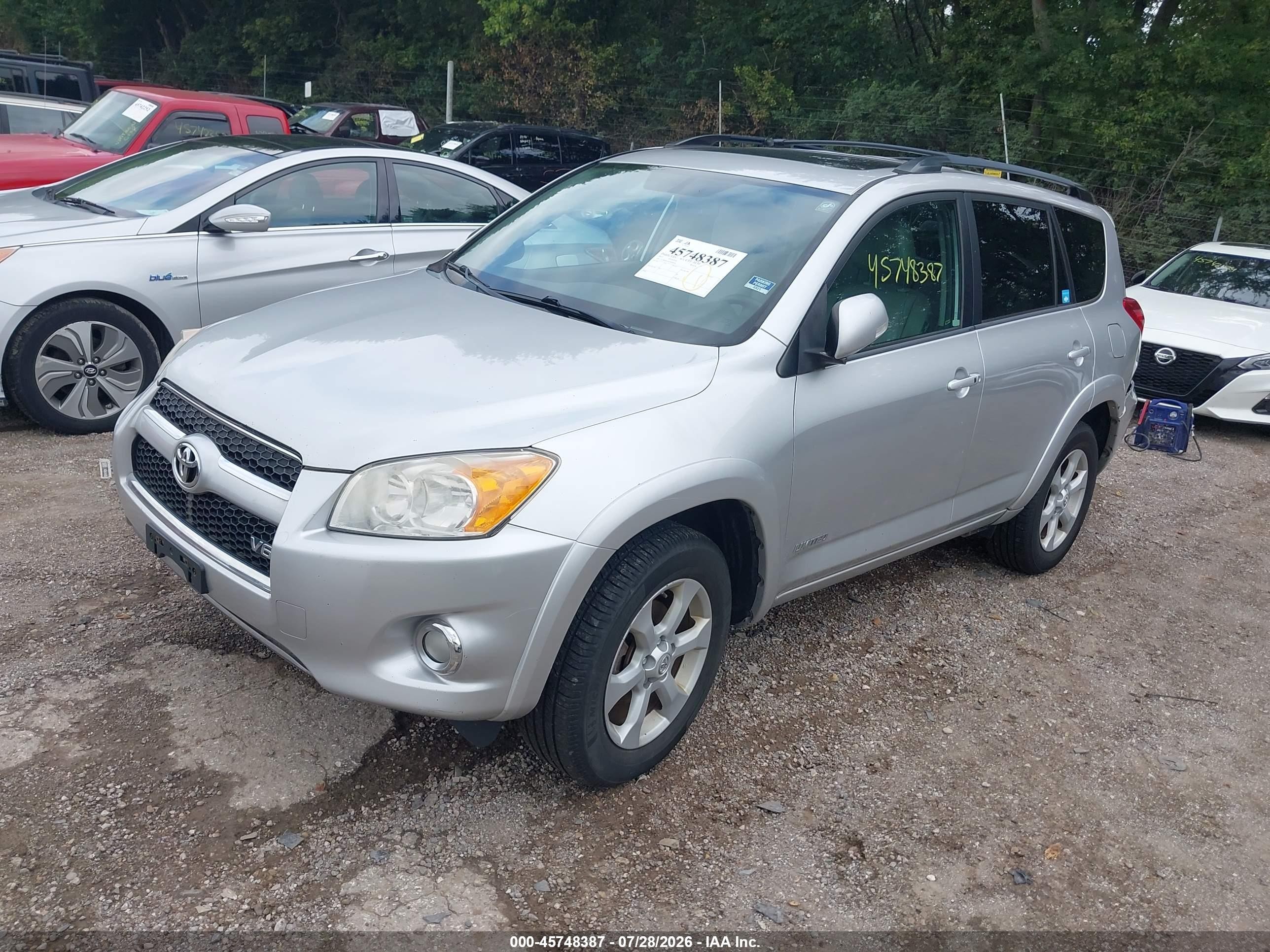2012 Toyota Rav4 Limited V6 Silver vin: 2T3DK4DV0CW088878