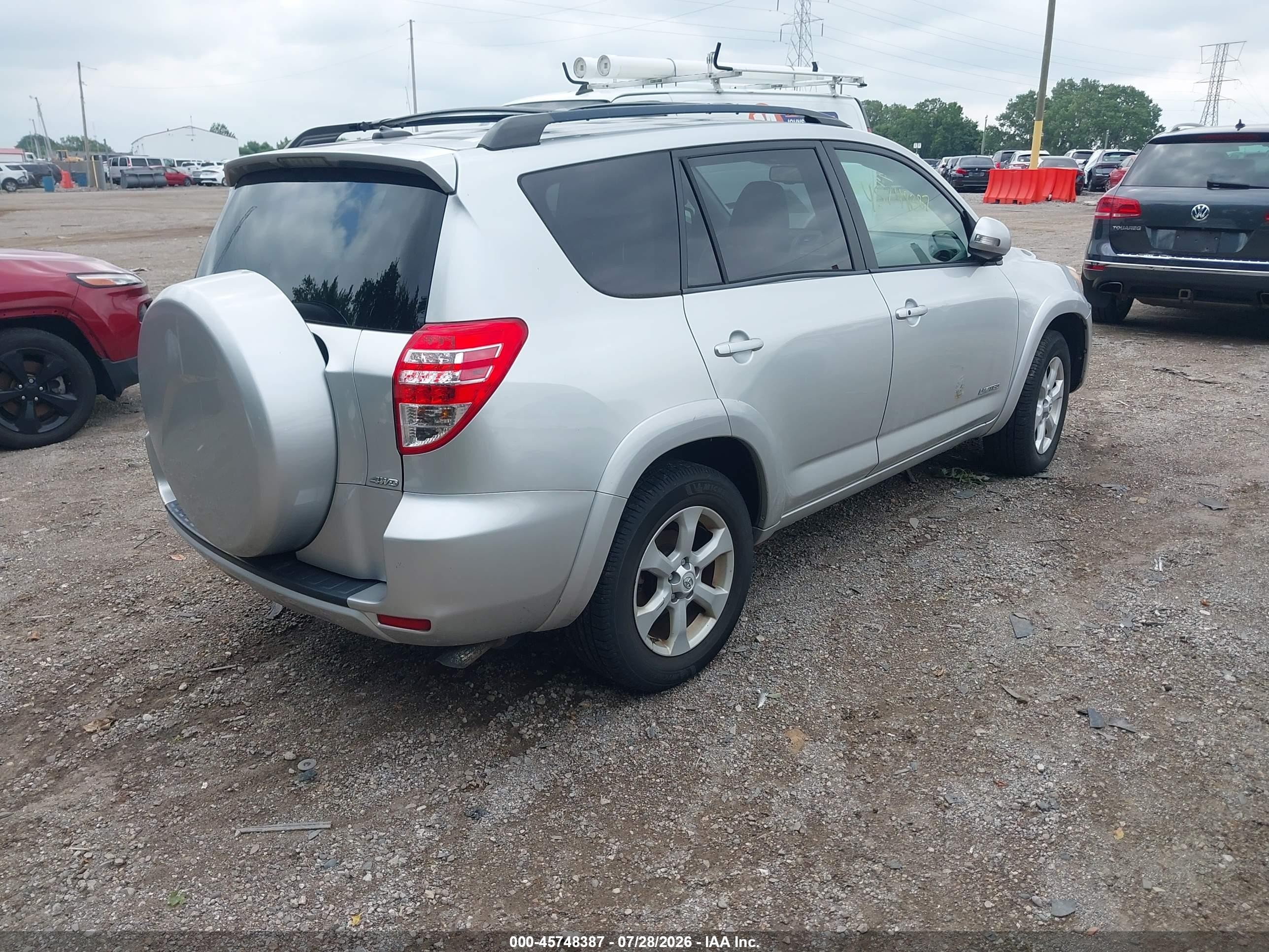 2012 Toyota Rav4 Limited V6 Silver vin: 2T3DK4DV0CW088878