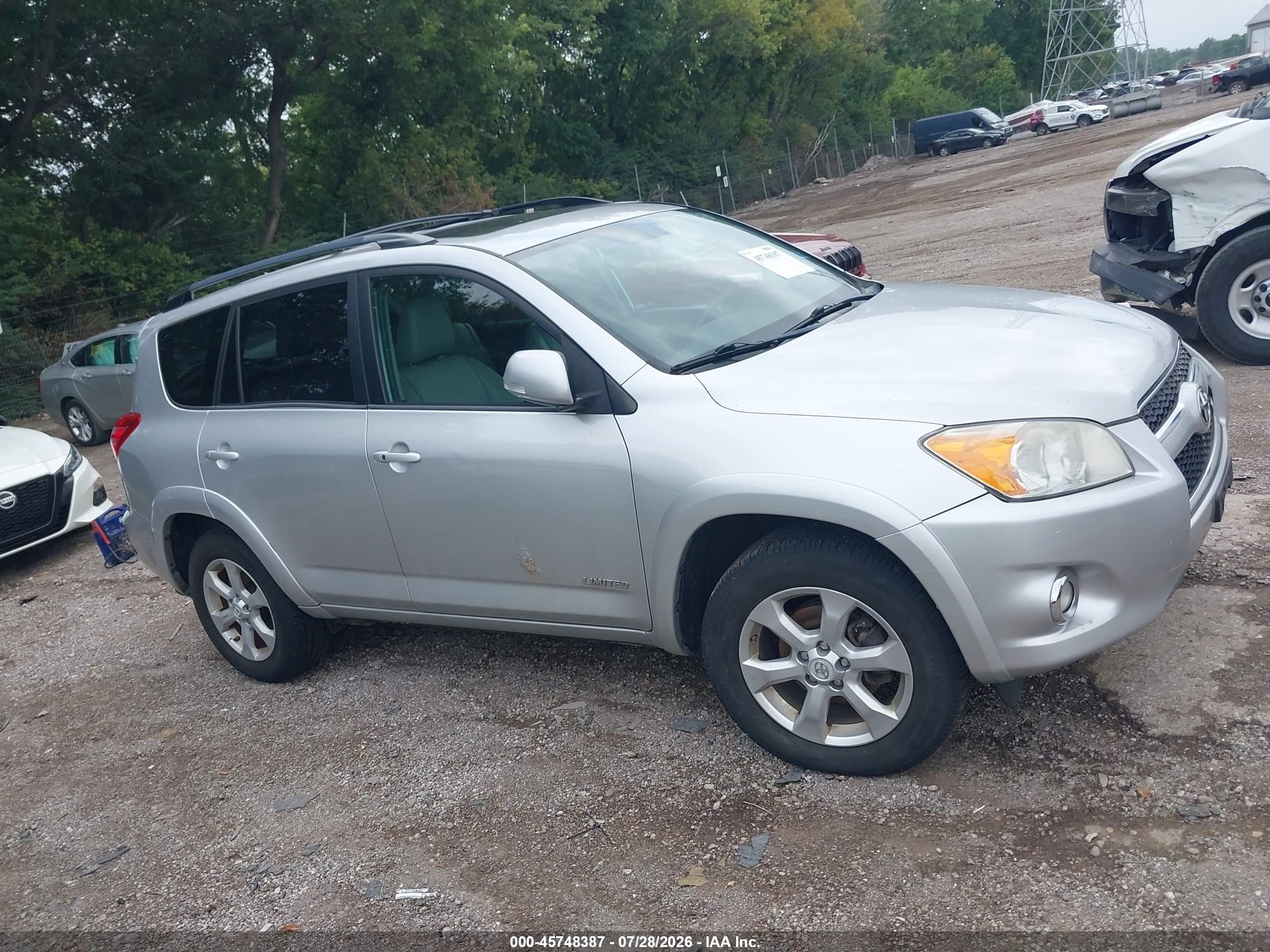 2012 Toyota Rav4 Limited V6 Silver vin: 2T3DK4DV0CW088878