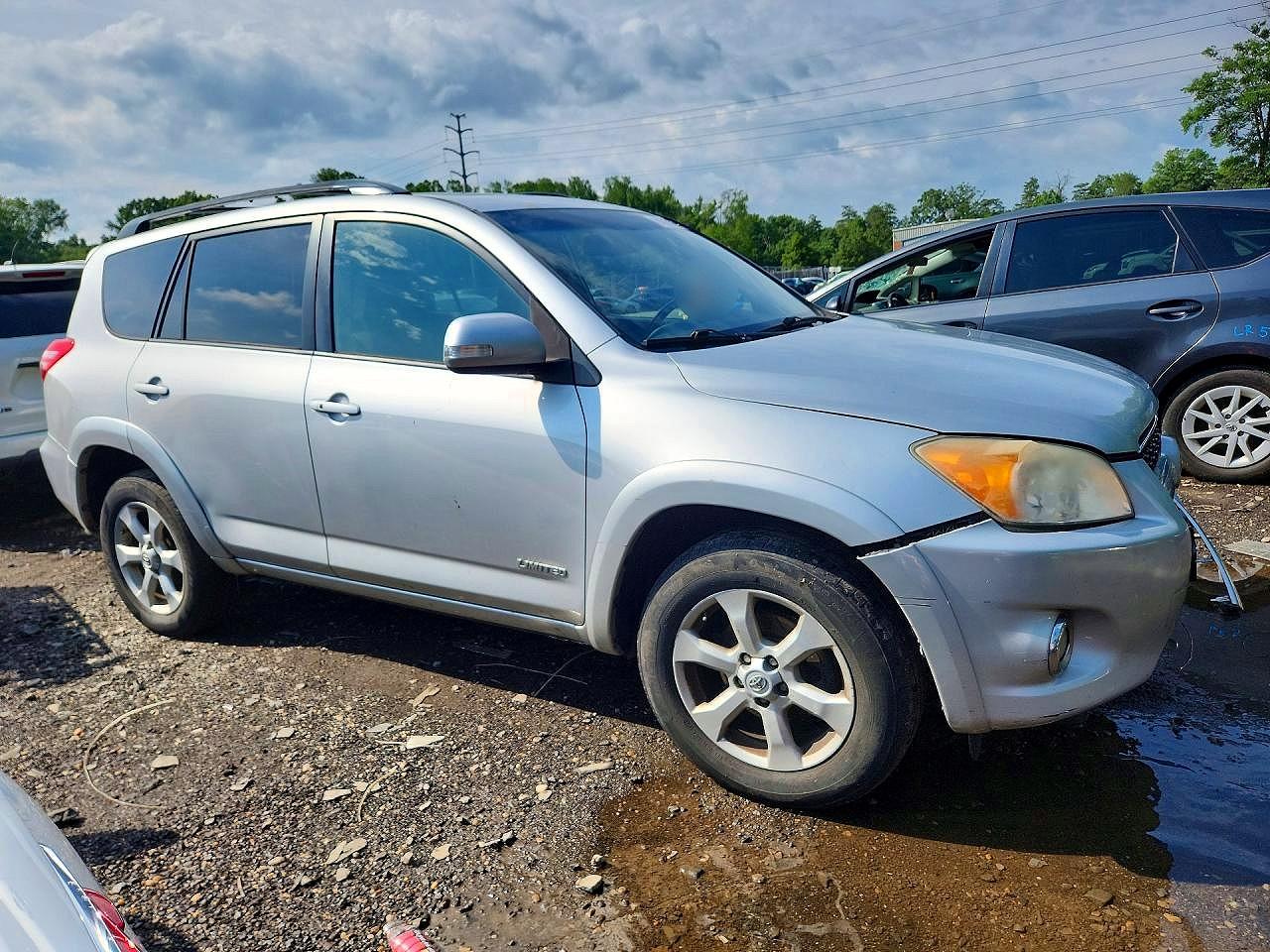 2010 Toyota Rav4 Limited Silver vin: 2T3DK4DV1AW027052