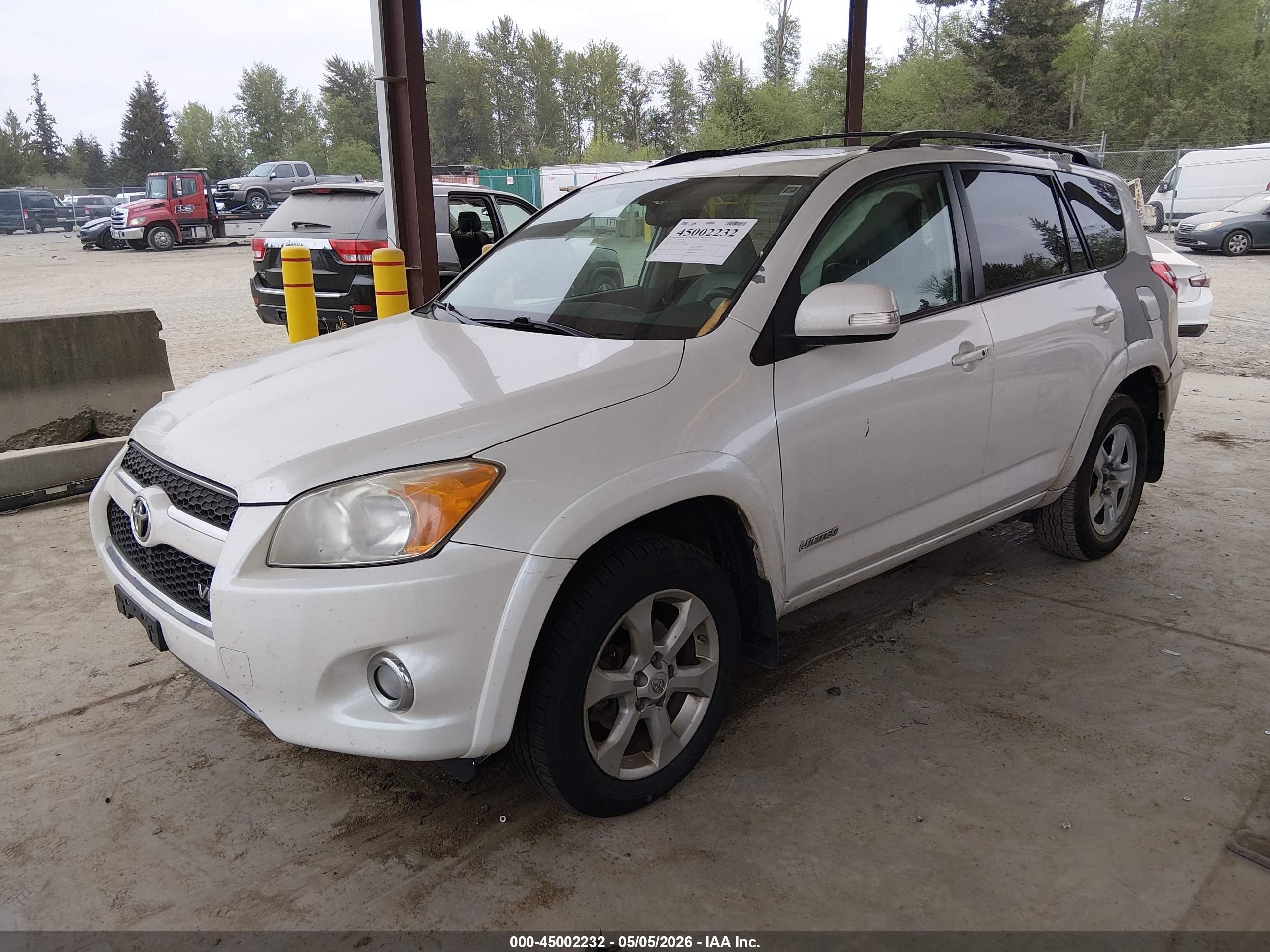 2010 Toyota Rav4 Limited V6 White vin: 2T3DK4DV1AW035488