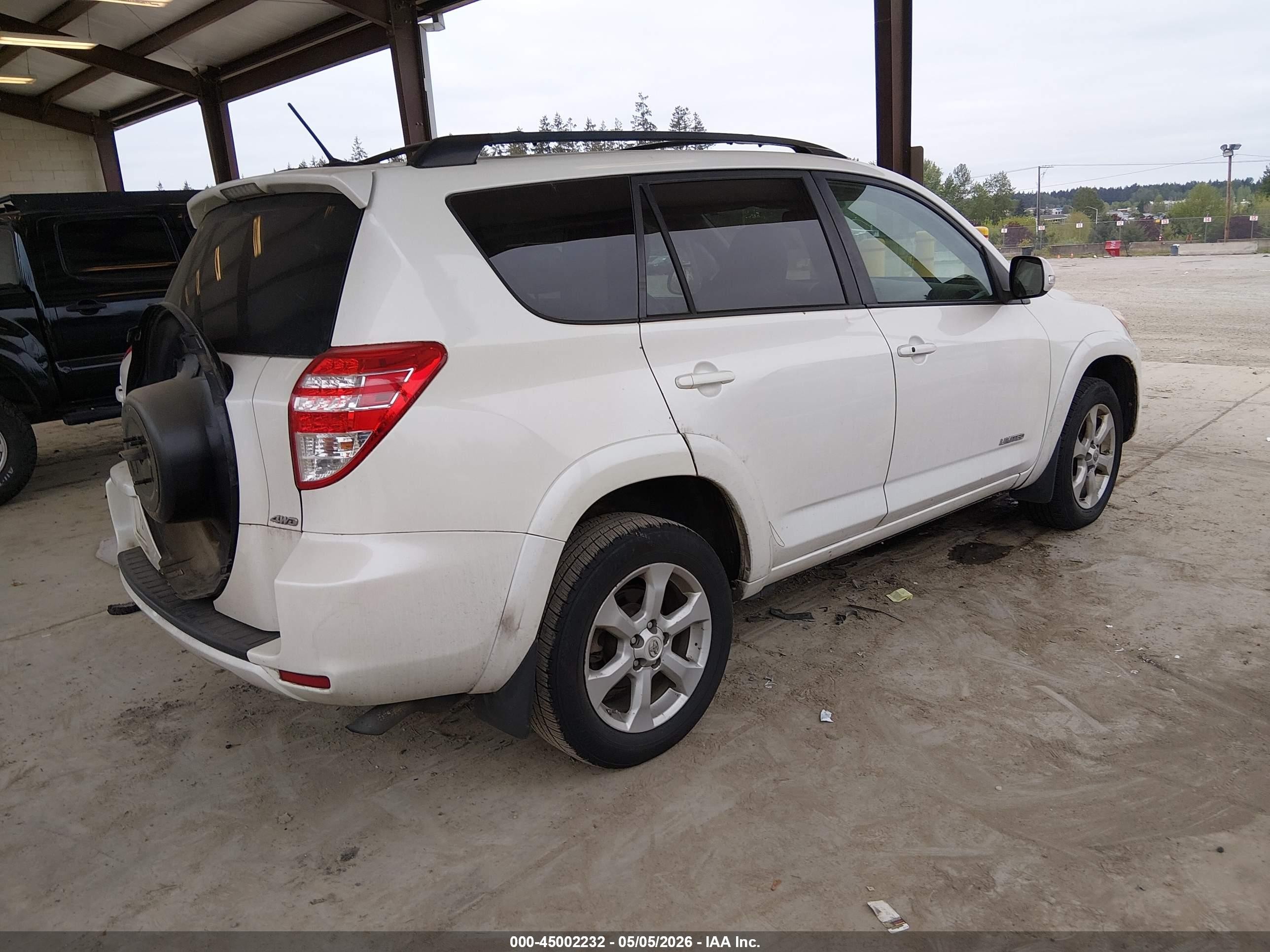 2010 Toyota Rav4 Limited V6 White vin: 2T3DK4DV1AW035488
