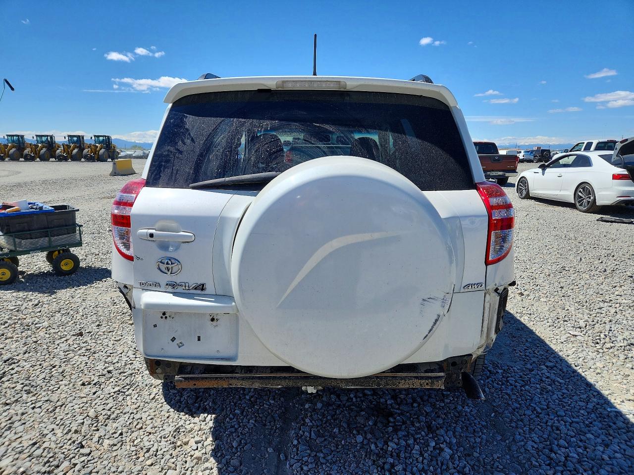 2010 Toyota Rav4 Limited White vin: 2T3DK4DV1AW036463