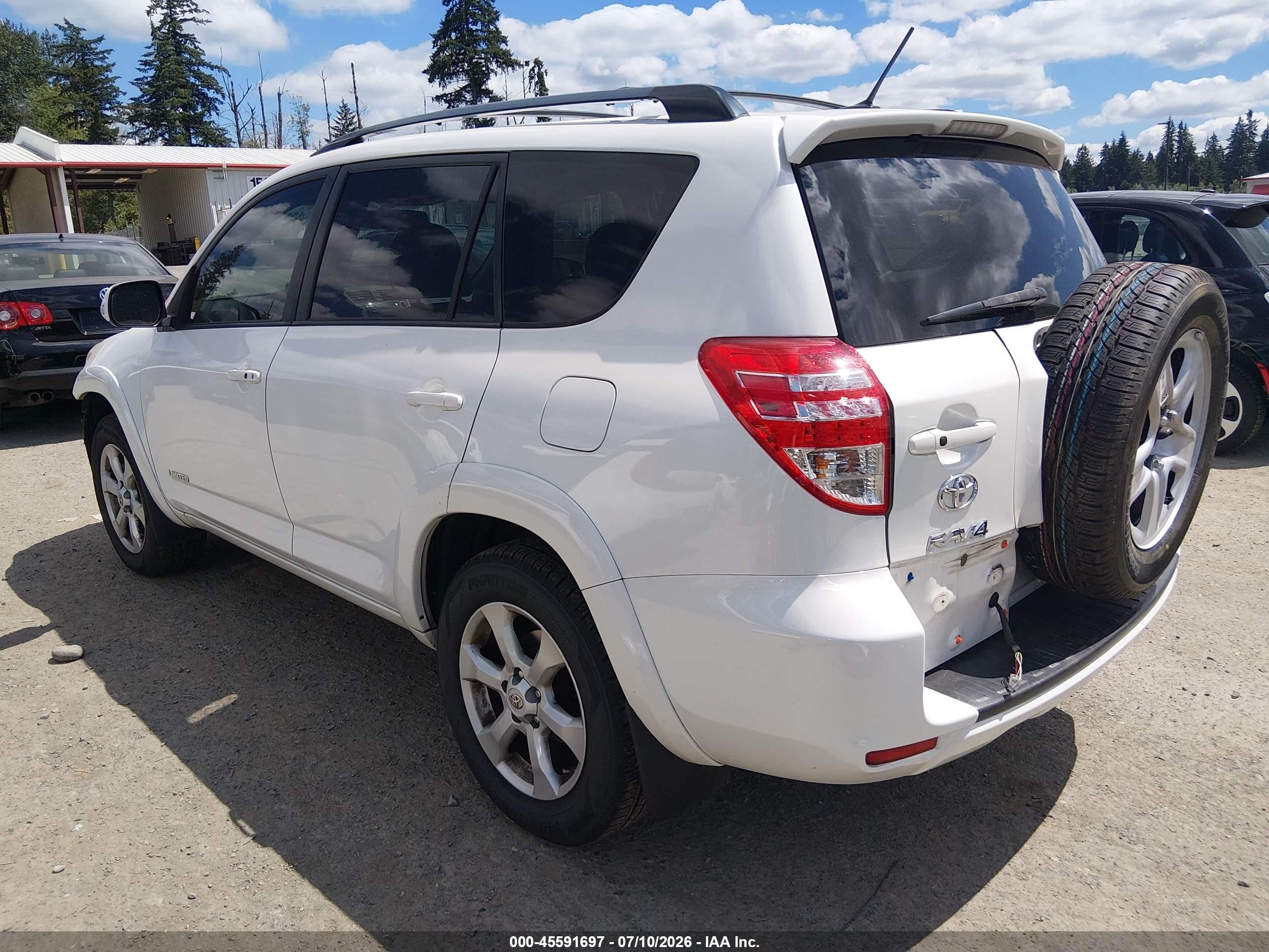 2011 Toyota Rav4 Limited V6 White vin: 2T3DK4DV1BW044113