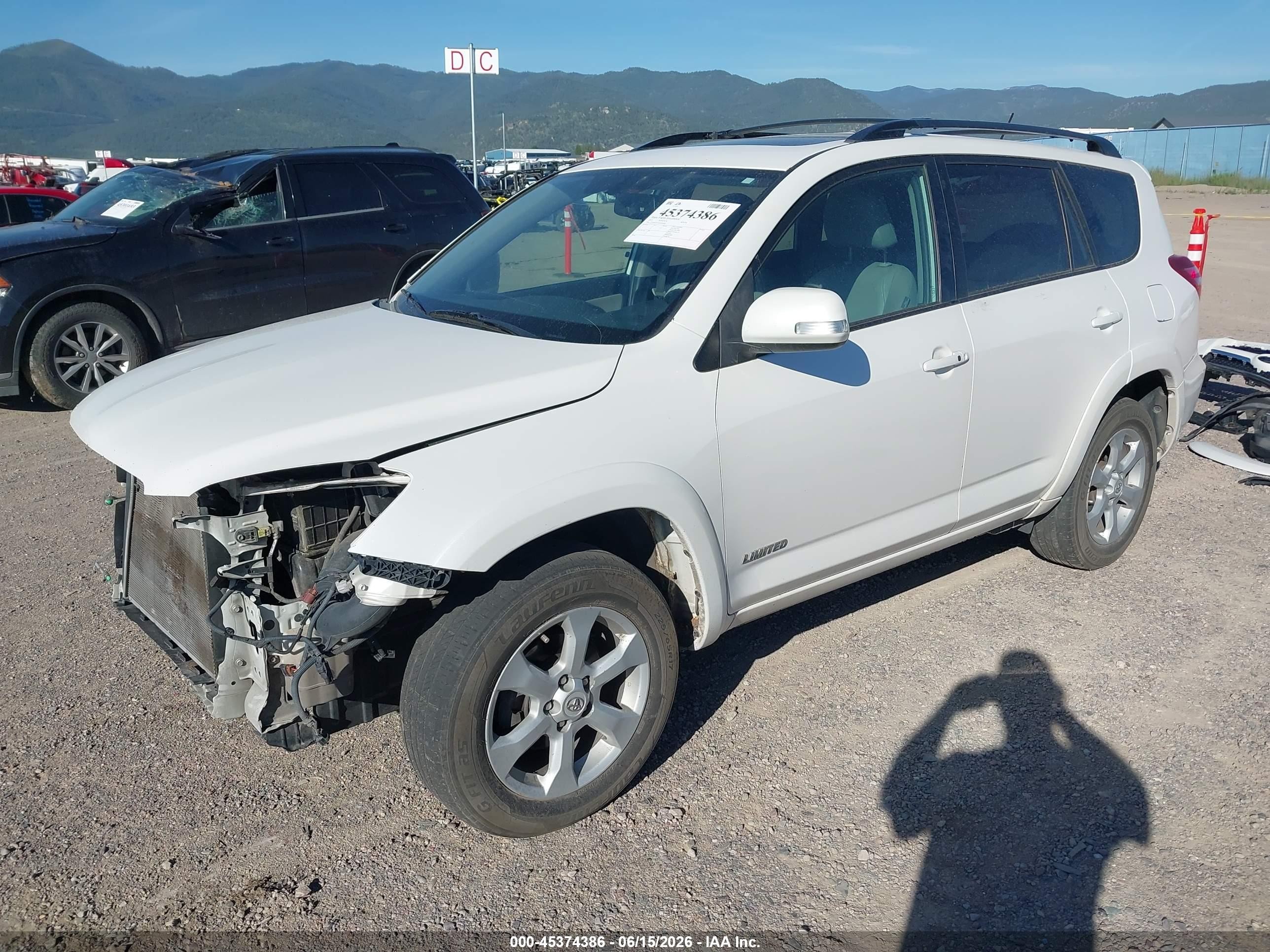 2011 Toyota Rav4 Limited V6 White vin: 2T3DK4DV1BW056388
