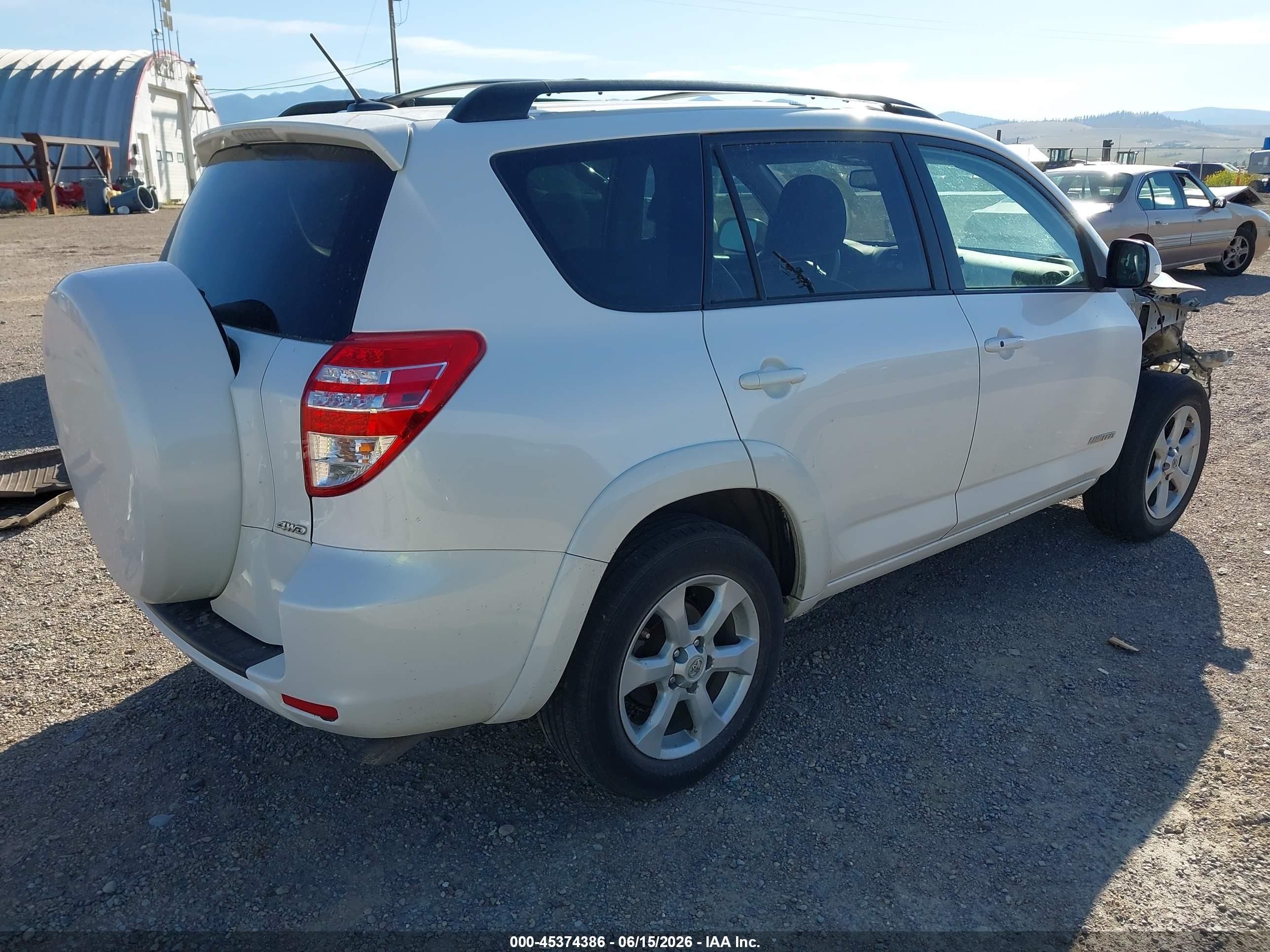 2011 Toyota Rav4 Limited V6 White vin: 2T3DK4DV1BW056388