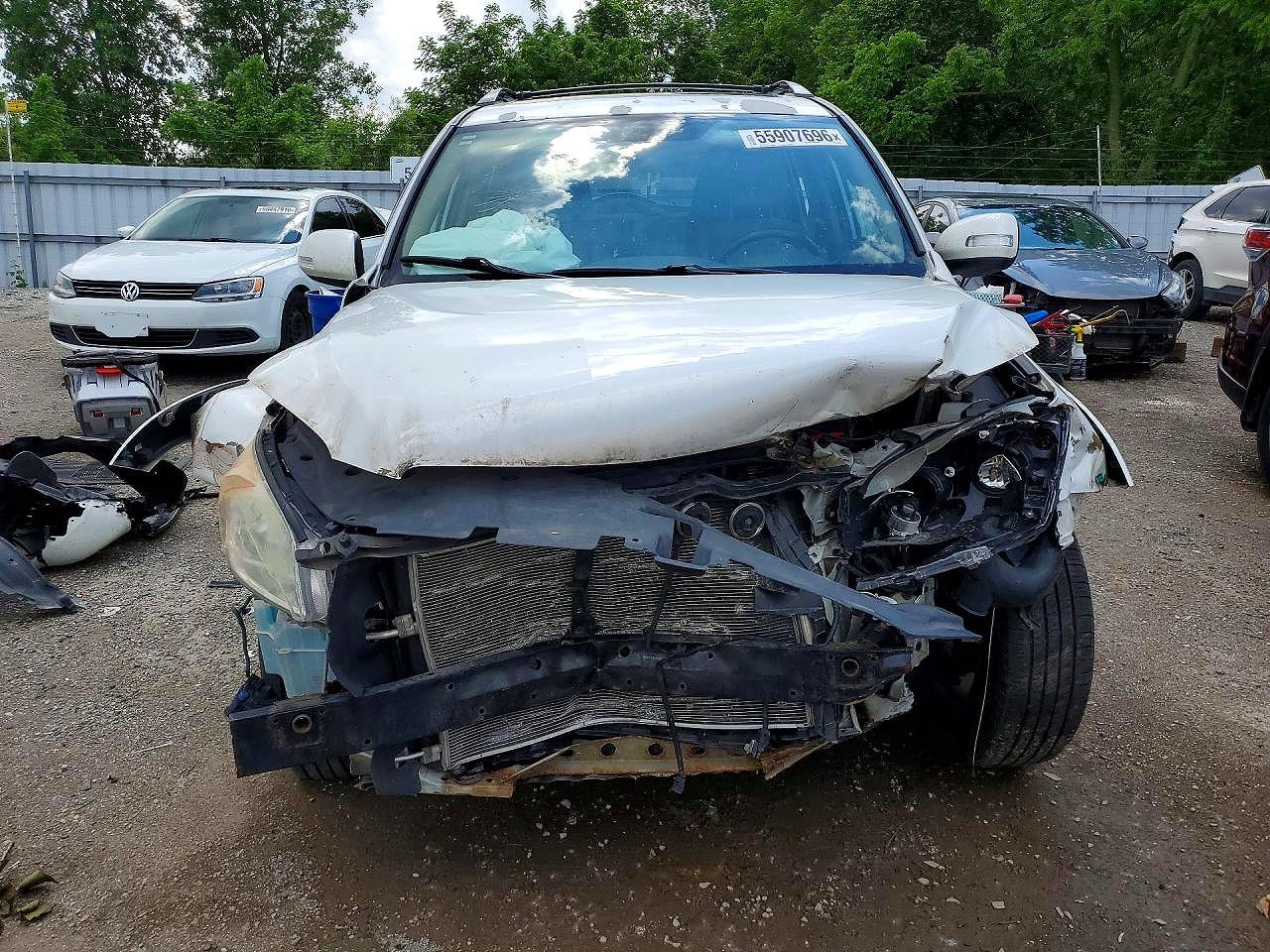 2011 Toyota Rav4 Limited White vin: 2T3DK4DV1BW060795