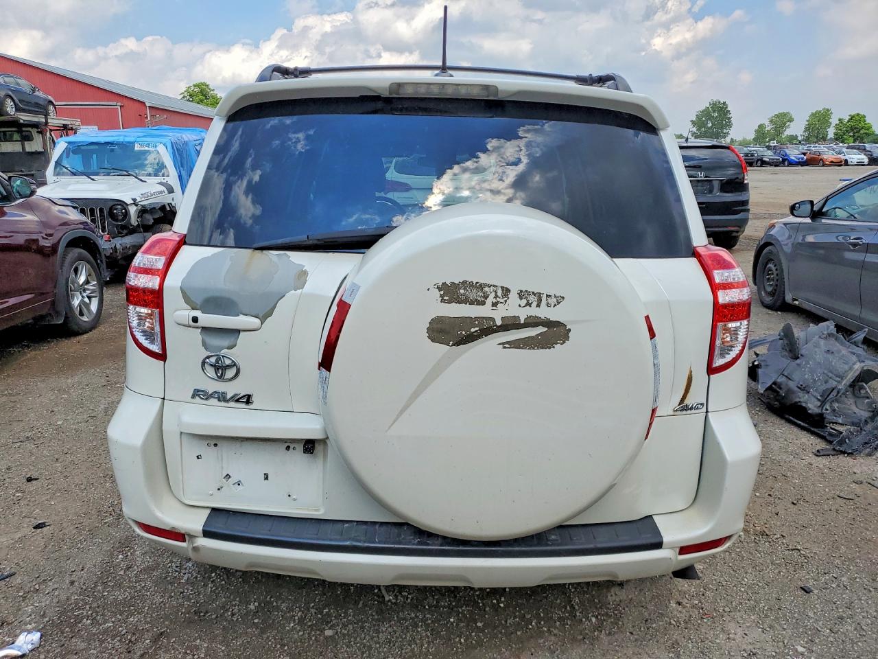 2011 Toyota Rav4 Limited White vin: 2T3DK4DV1BW060795
