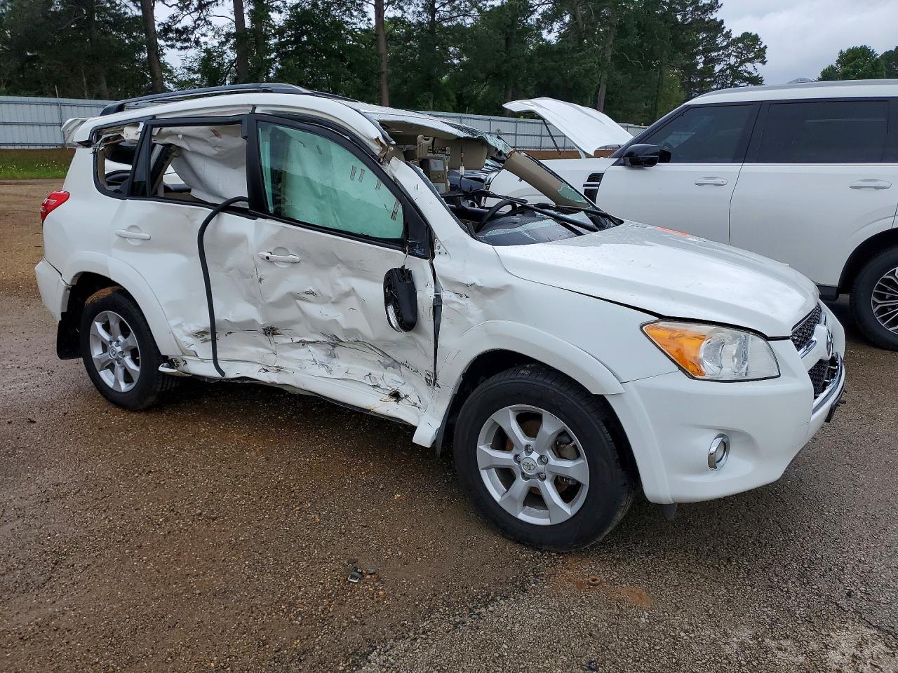 2012 Toyota Rav4 Limited White vin: 2T3DK4DV2CW073413