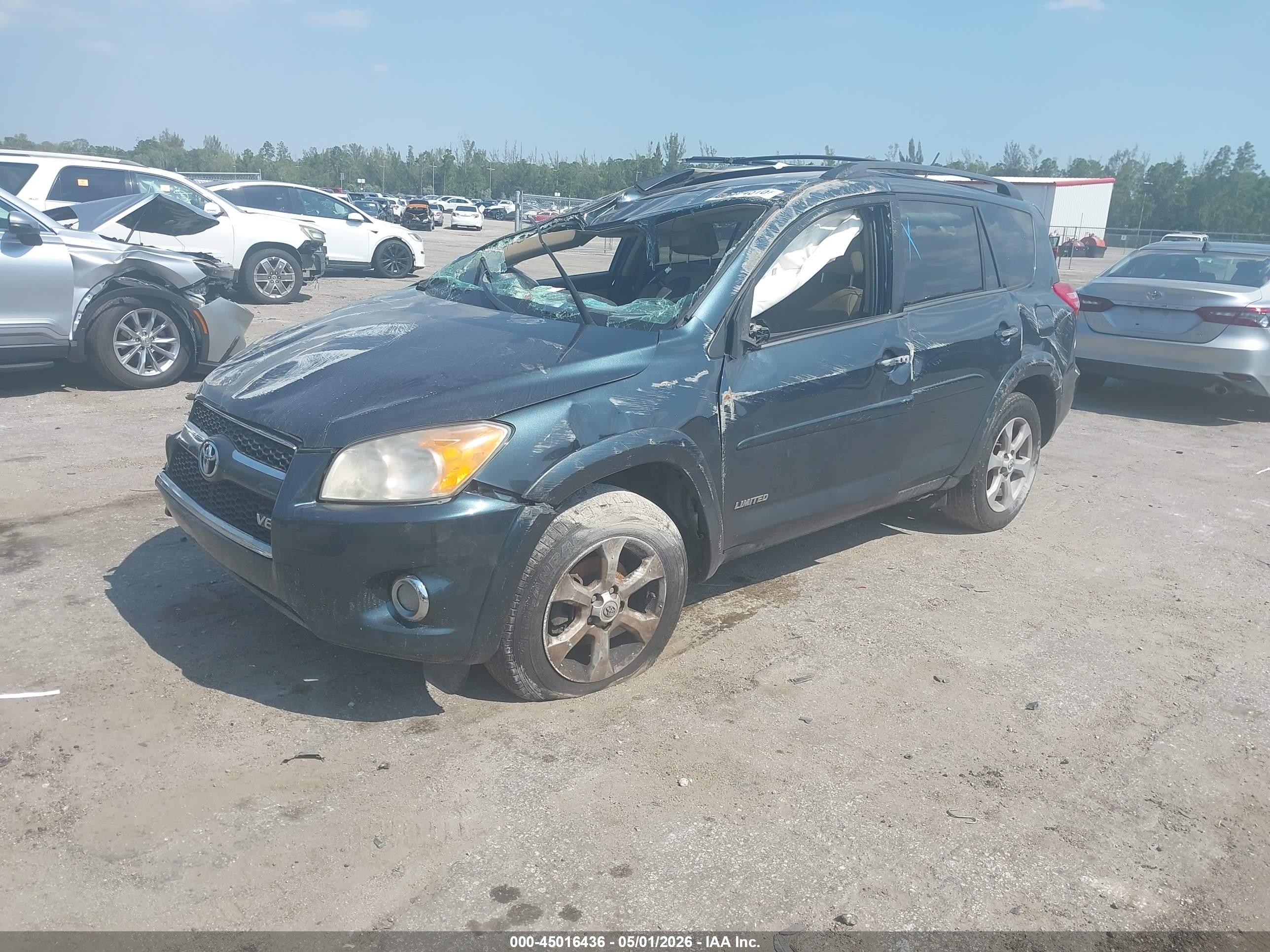2012 Toyota Rav4 Limited V6 Green vin: 2T3DK4DV2CW084427