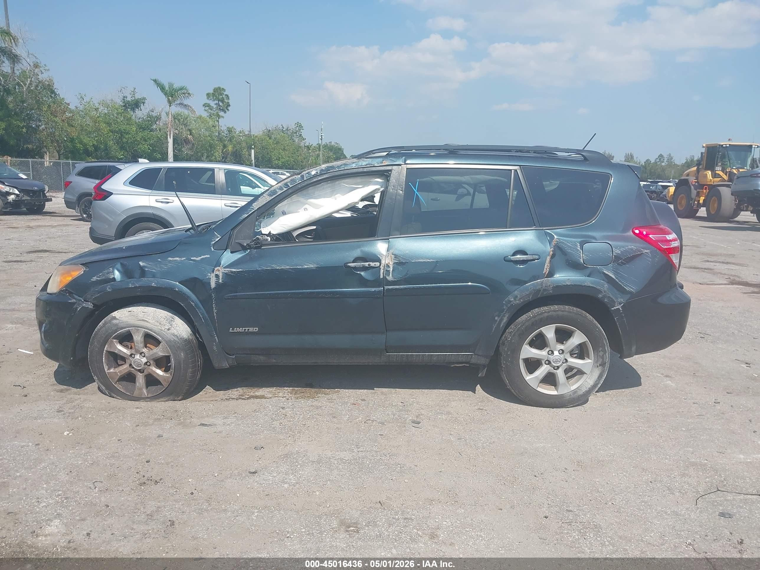 2012 Toyota Rav4 Limited V6 Green vin: 2T3DK4DV2CW084427